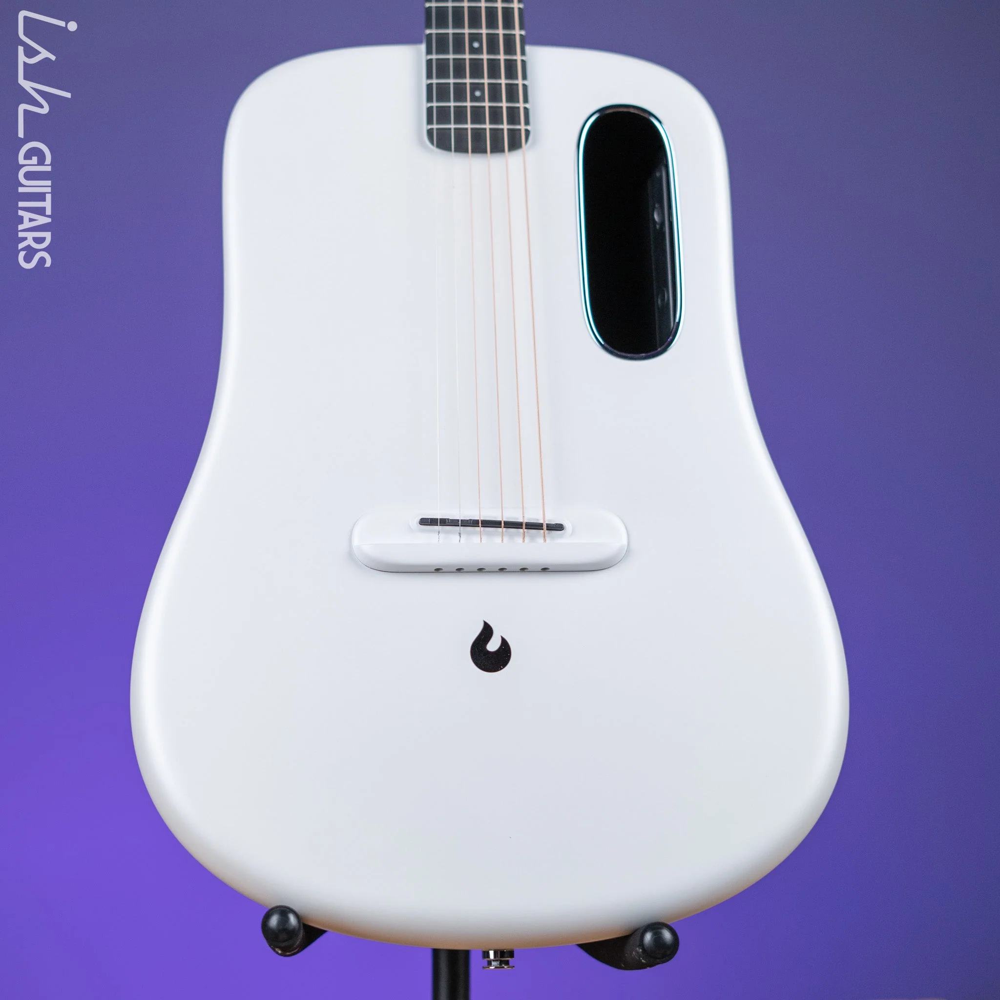Lava Music Lava ME 3 Smart Acoustic Guitar 38” Left-Handed White w/ Space Bag Demo