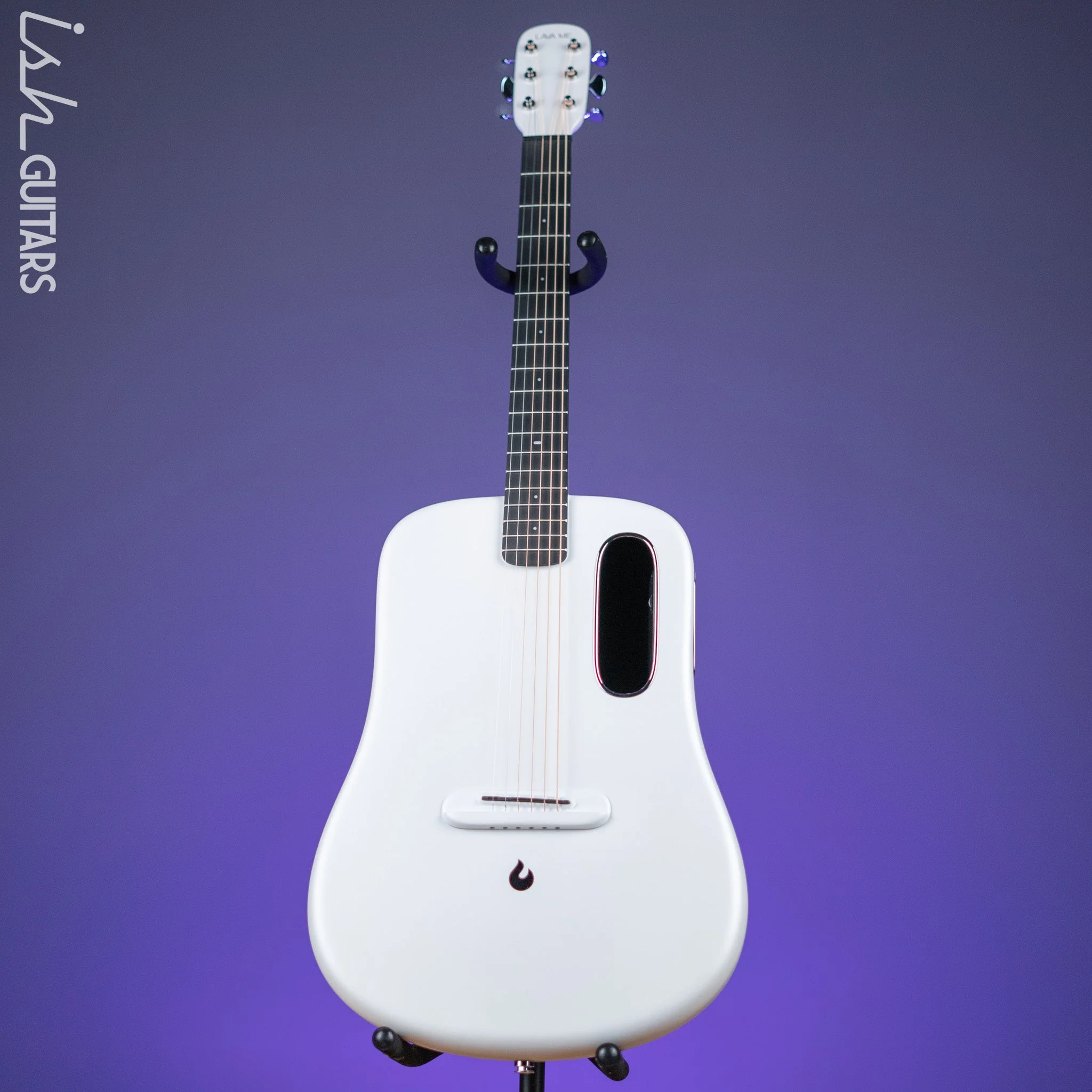 Lava Music Lava ME 3 Smart Acoustic Guitar 38” Left-Handed White w/ Space Bag Demo - Image 2
