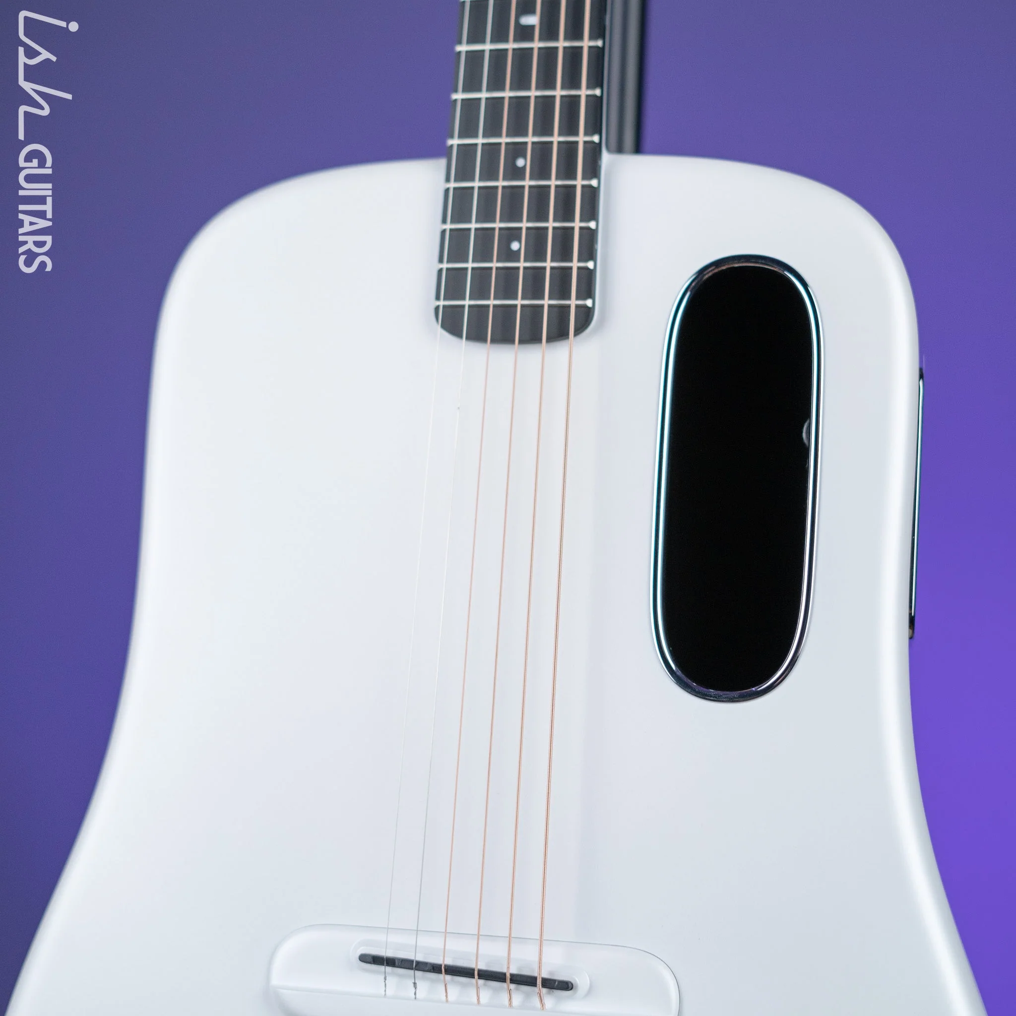 Lava Music Lava ME 3 Smart Acoustic Guitar 38” Left-Handed White w/ Space Bag Demo - Image 3