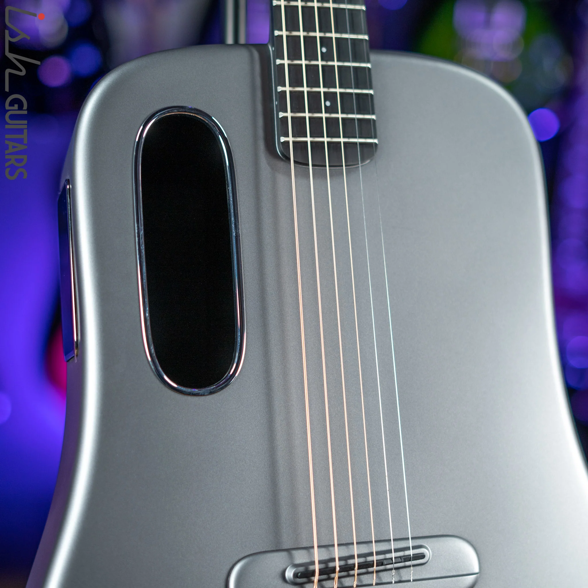 Lava Music Lava Me 3 Smart Acoustic Guitar 38" Space Grey w/ Space Bag - Image 3