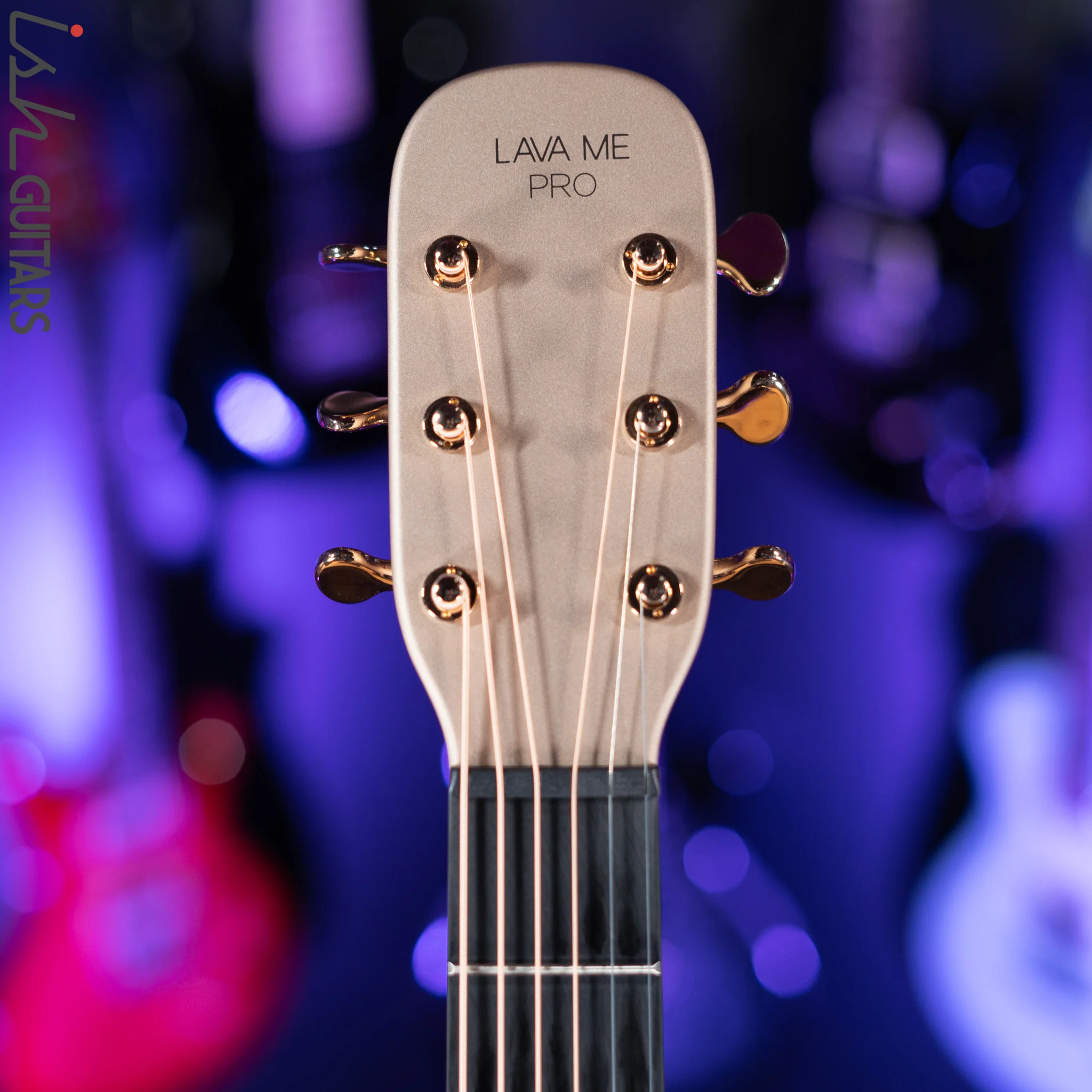 Lava Music Lava Me Pro Carbon Fiber Acoustic Guitar with Effects Black Gold - Image 5
