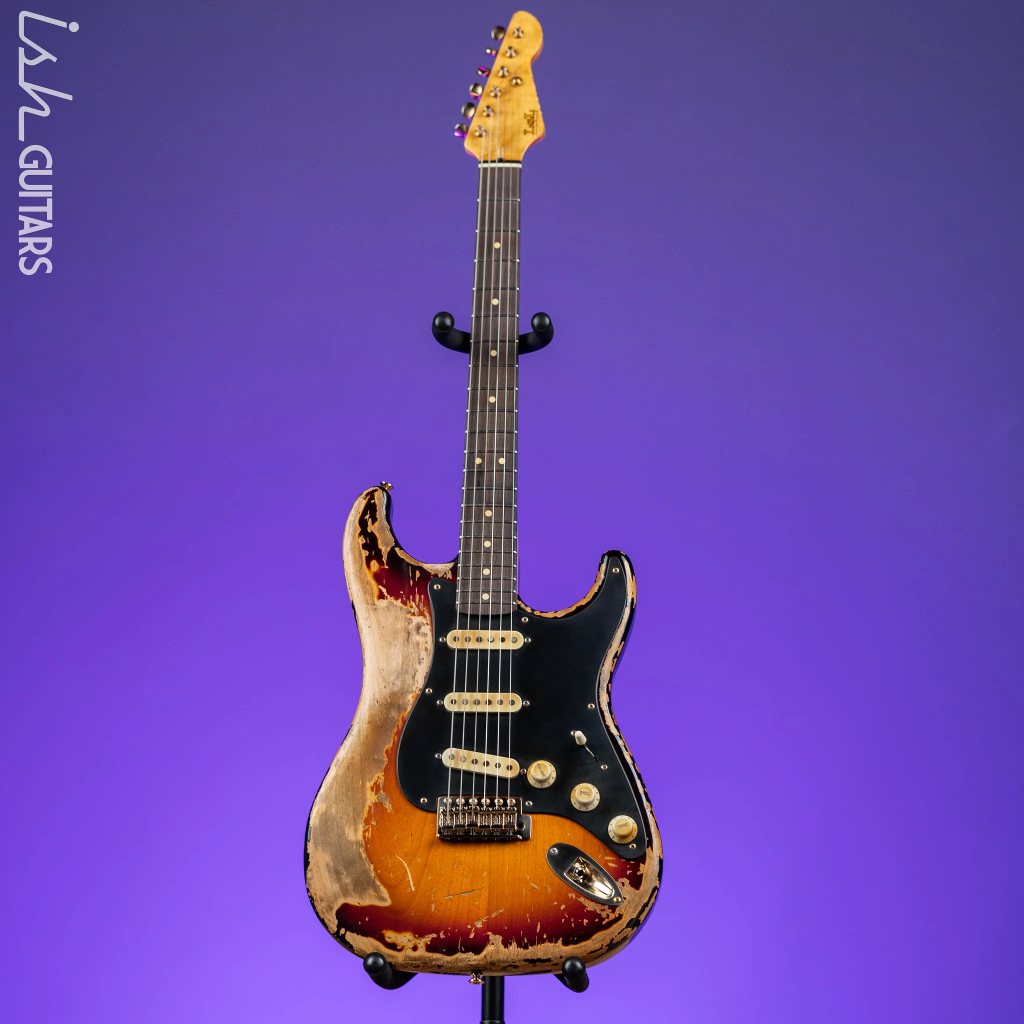 LSL Saticoy SRV Tribute SSS Three-Tone Sunburst Extreme Aging - Image 2