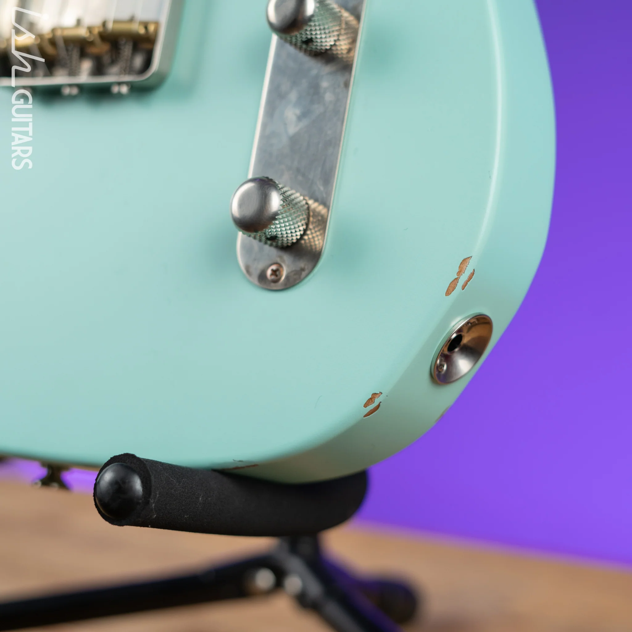 LSL T-Bone One B Electric Guitar Seafoam Green Aged - Image 7
