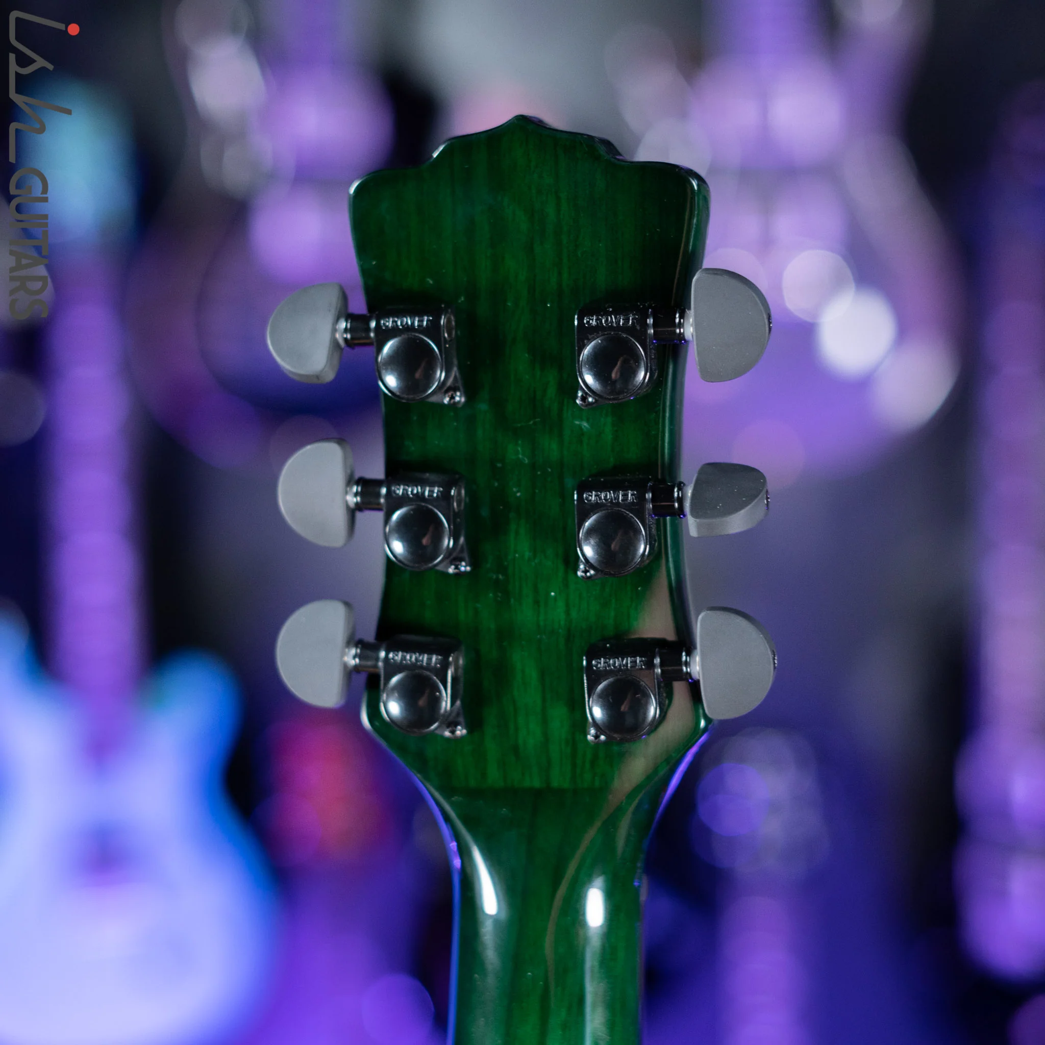 Luna Flo Moon Custom Acoustic Guitar Transparent Mallard - Image 13