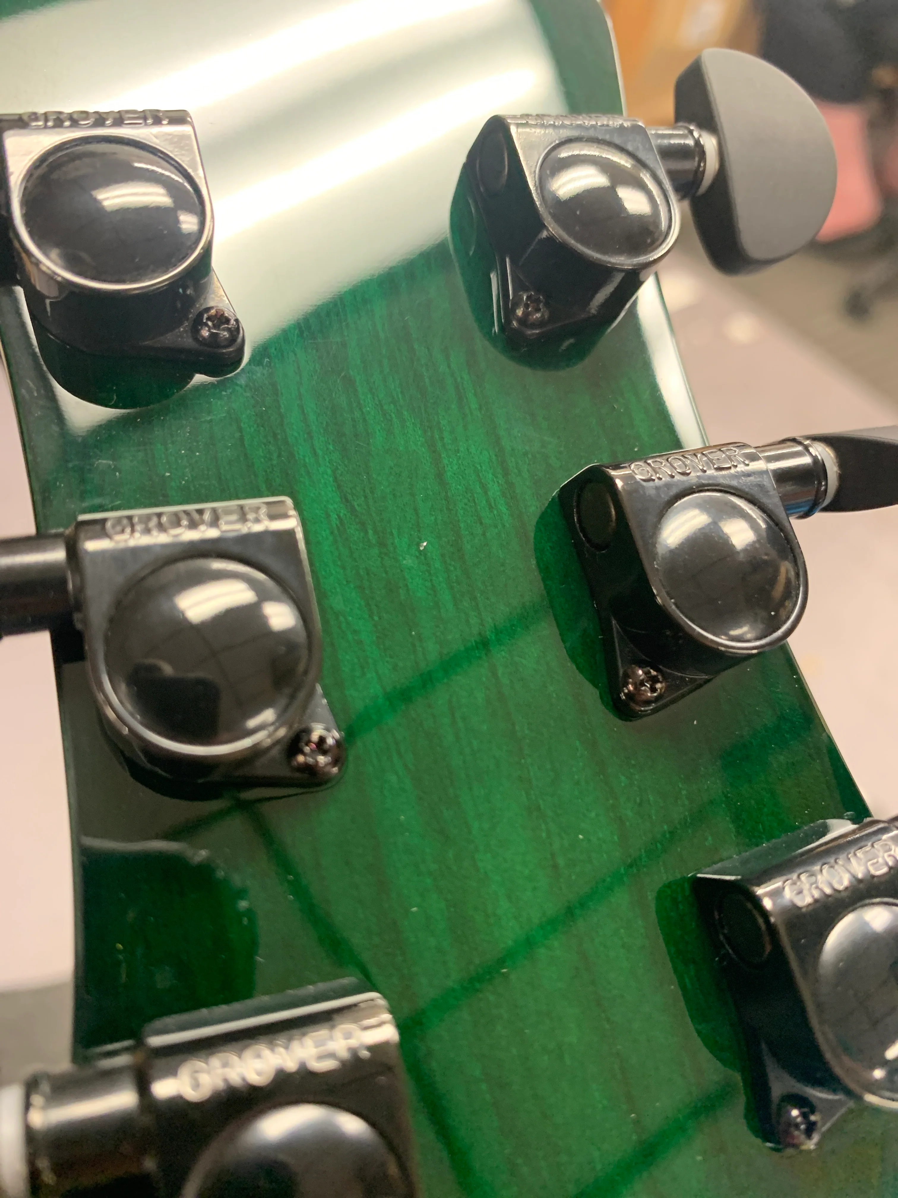 Luna Flo Moon Custom Acoustic Guitar Transparent Mallard - Image 16