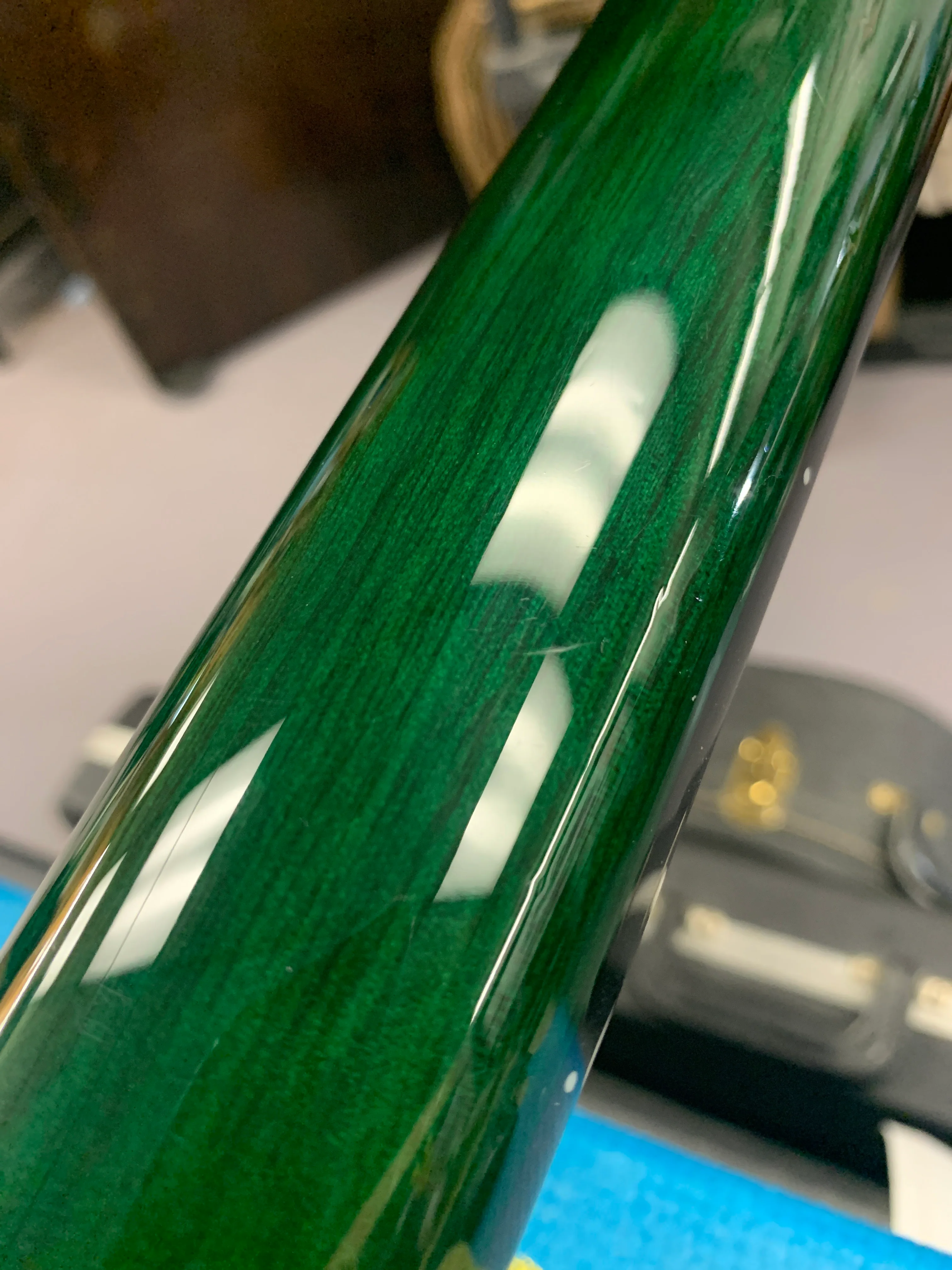 Luna Flo Moon Custom Acoustic Guitar Transparent Mallard - Image 17
