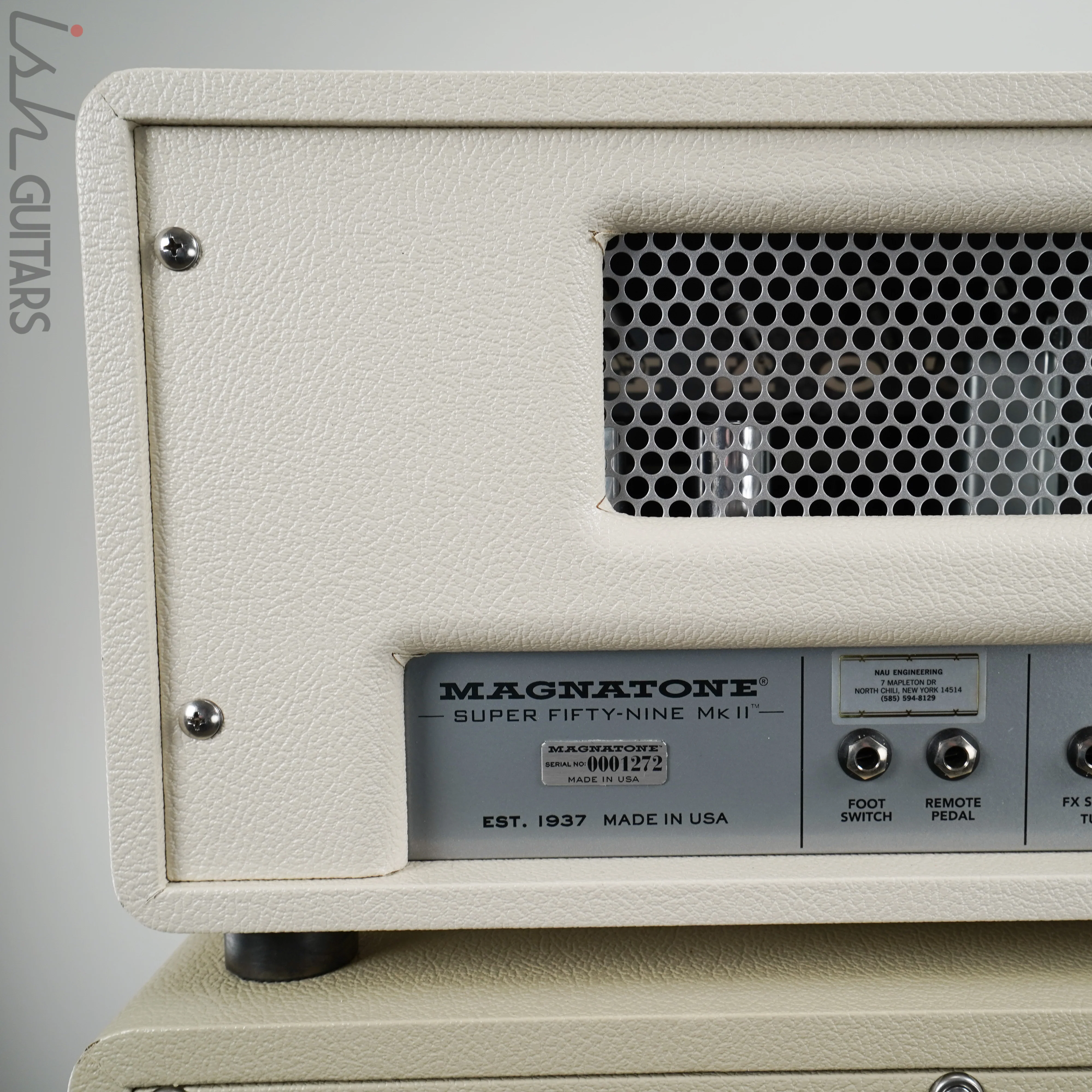 Magnatone Limited Edition White Super 59 MKII Head and Cabinet - Image 8