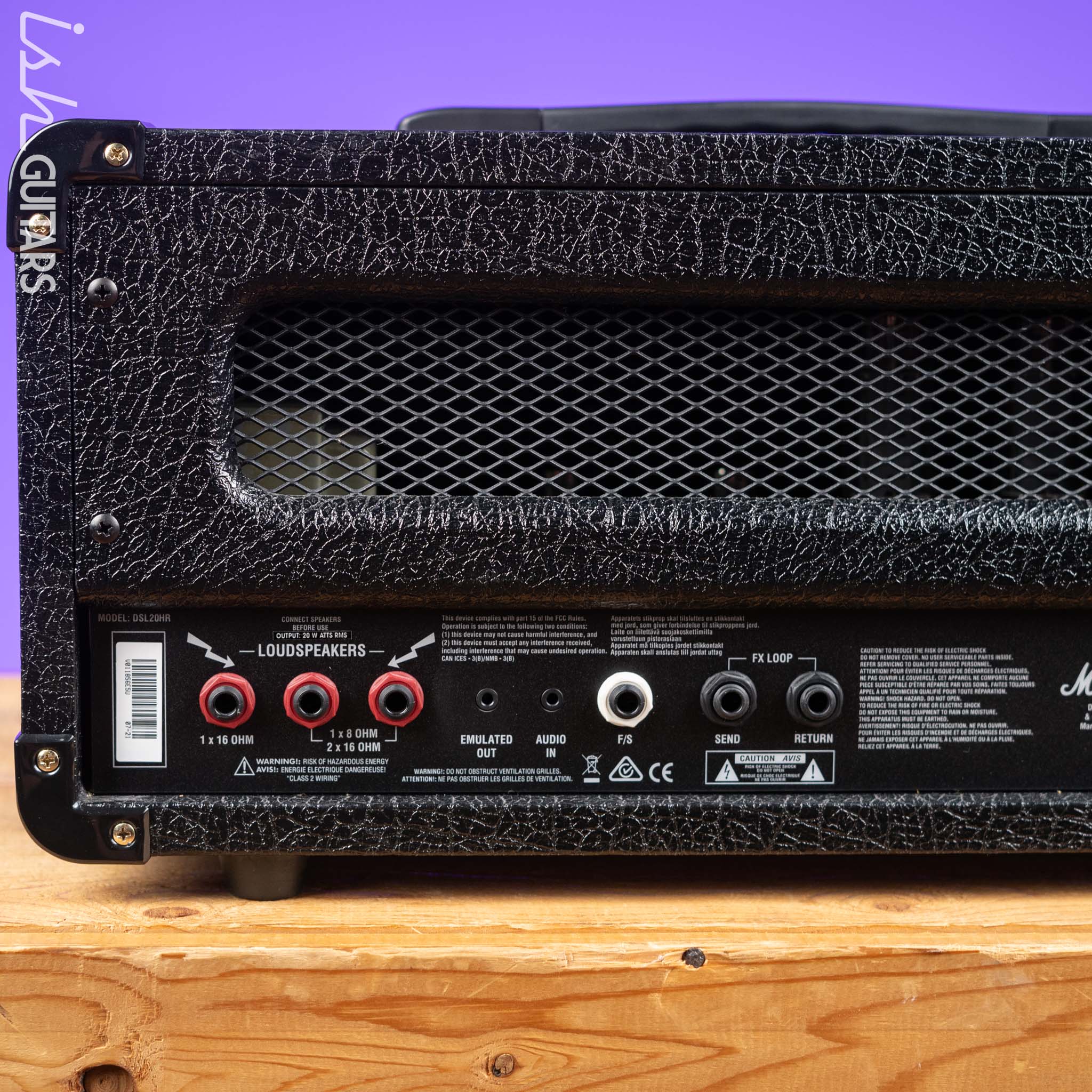 Marshall DSL20HR 2-Channel 20-Watt Guitar Amp Head - Image 5
