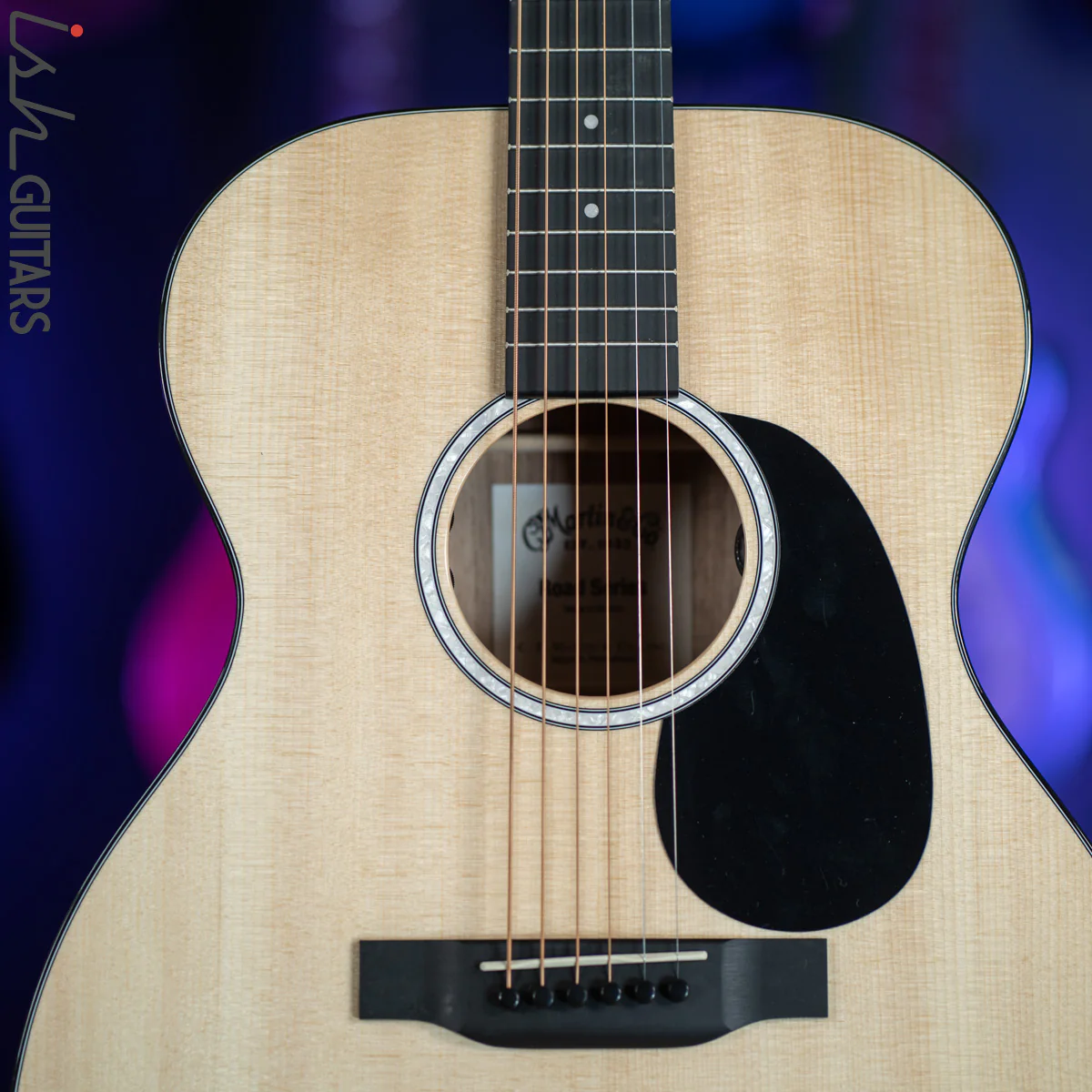 Martin 000-12E Acoustic Electric Guitar Natural Sitka Spruce - Image 3