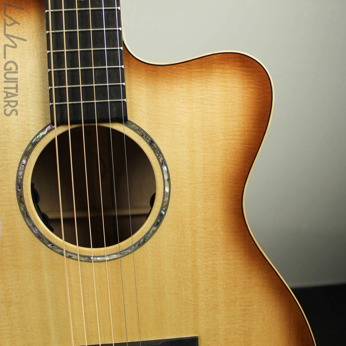 NAMM 2019 Martin OMCE Blaze Burst Acoustic Guitar - Image 4