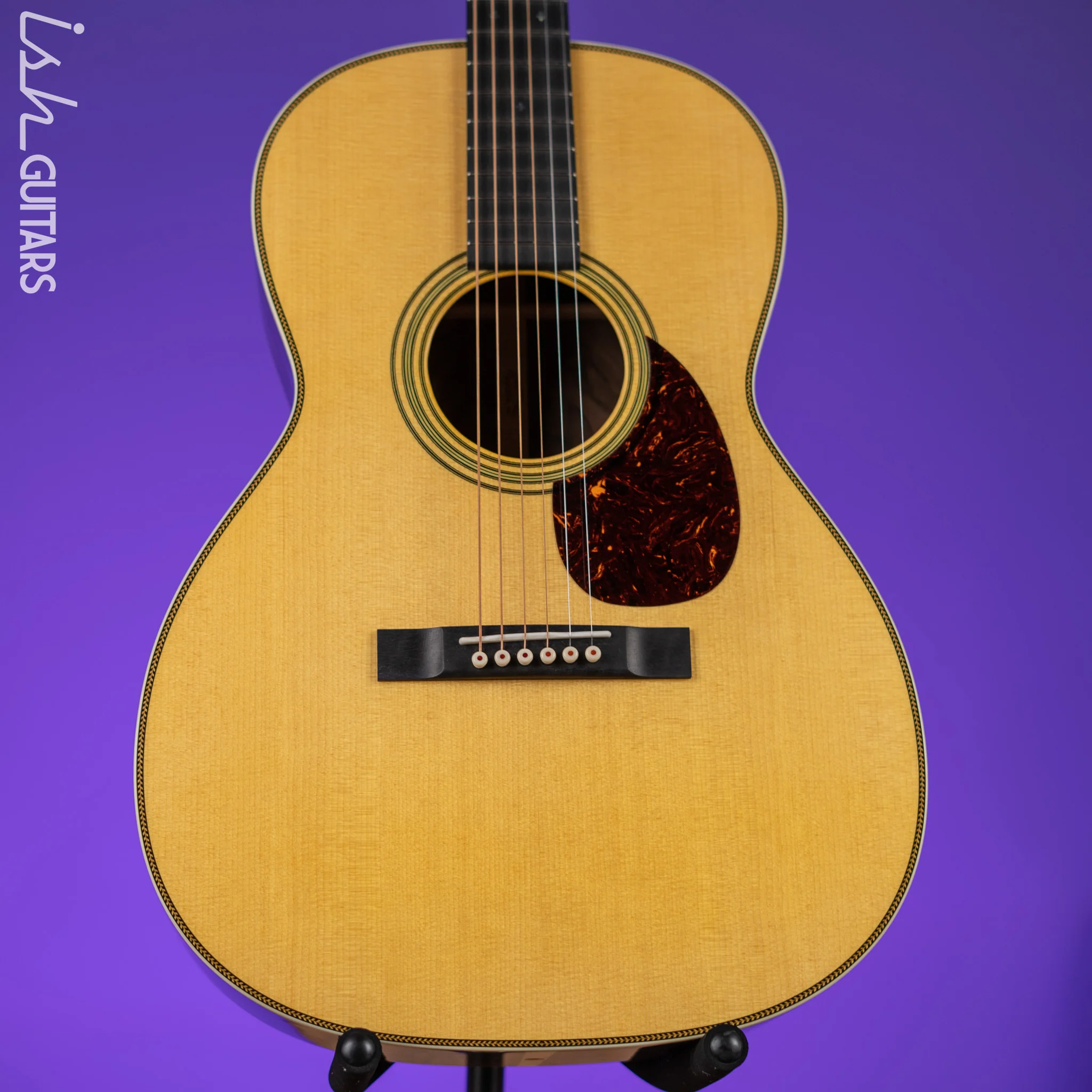 Martin Custom Shop OM-28 12-Fret Slotted Peghead Acoustic Guitar Wild Grain Rosewood - Image 2