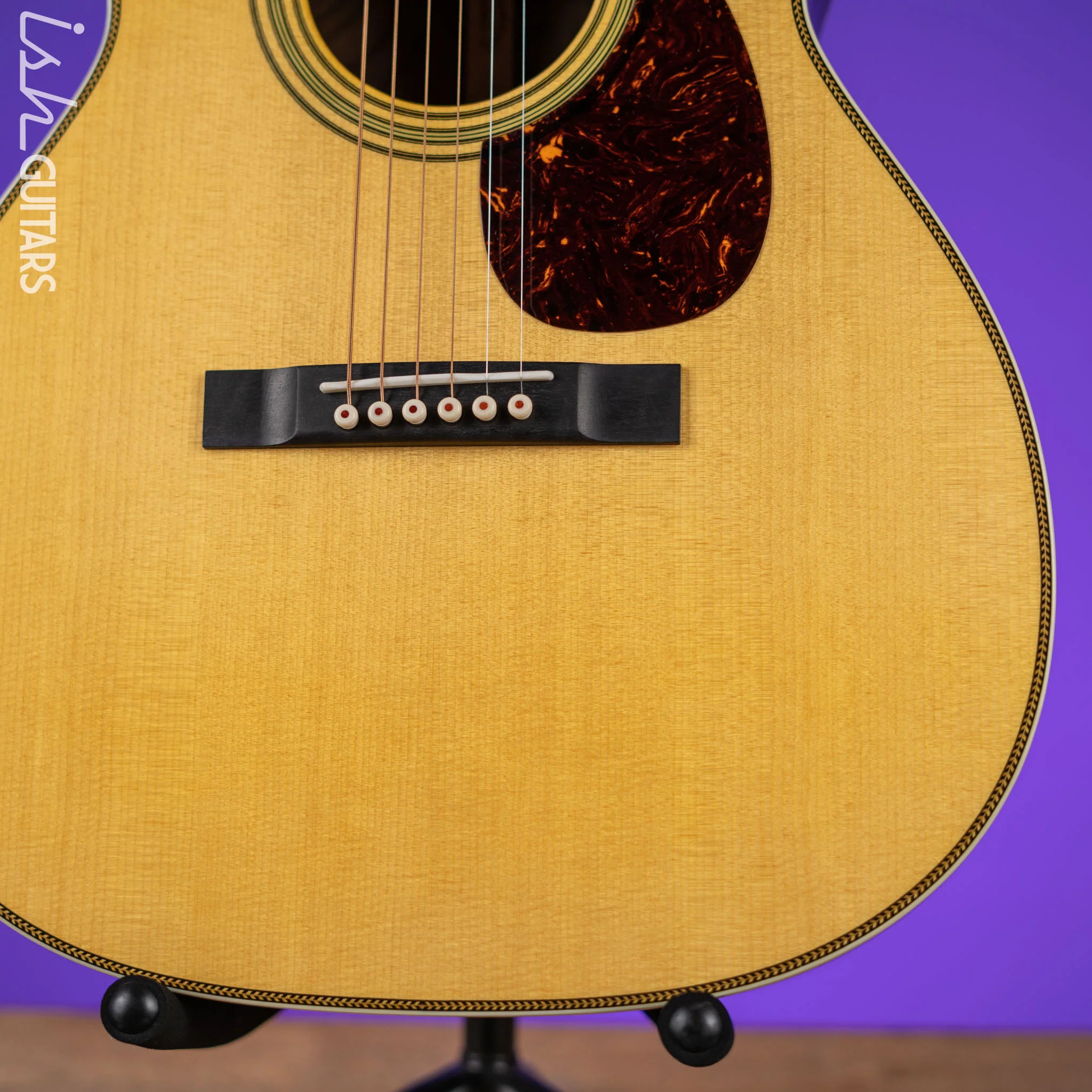 Martin Custom Shop OM-28 12-Fret Slotted Peghead Acoustic Guitar Wild Grain Rosewood - Image 5
