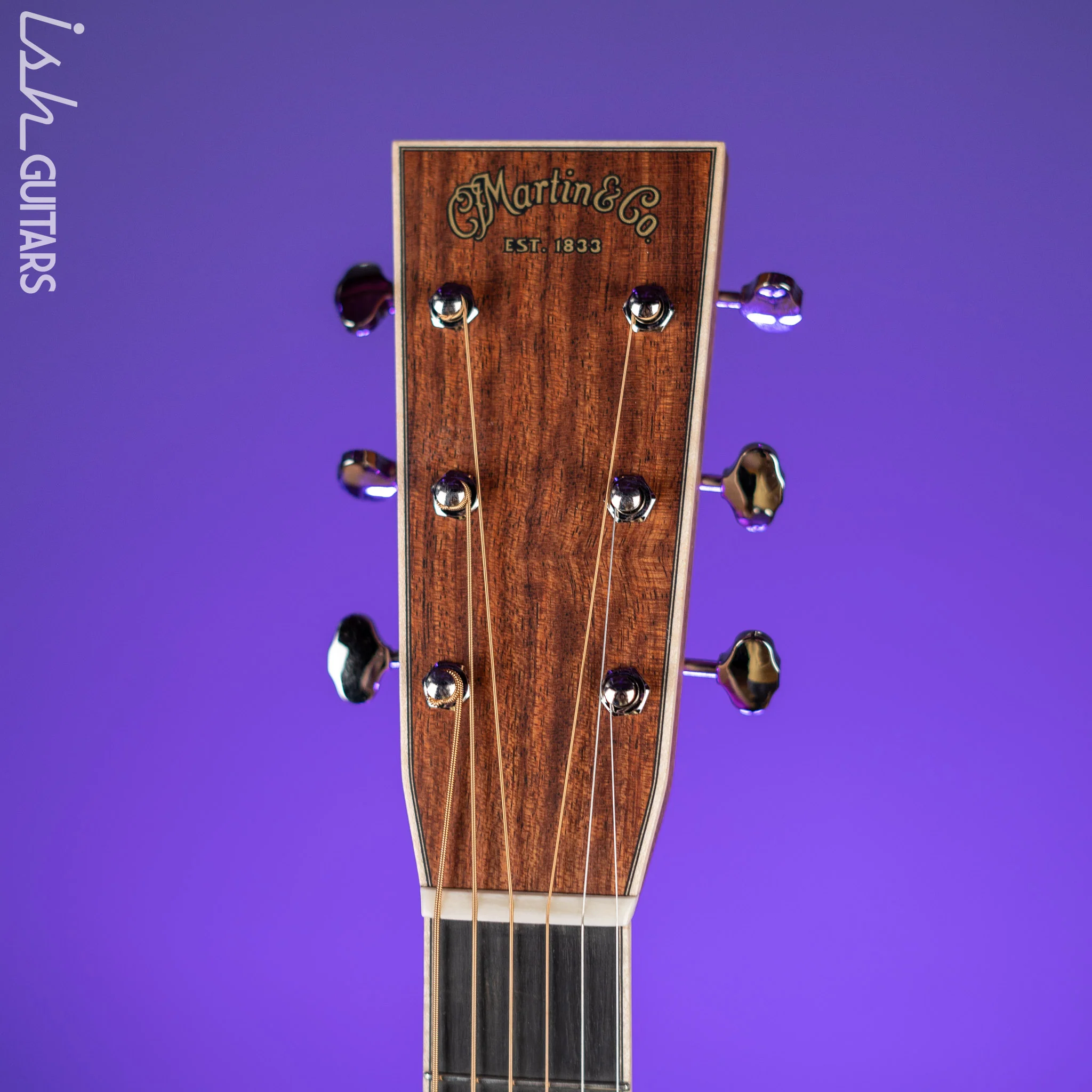 Martin Custom Shop OM-28 Acoustic Guitar Quilted Bubinga Natural - Image 7