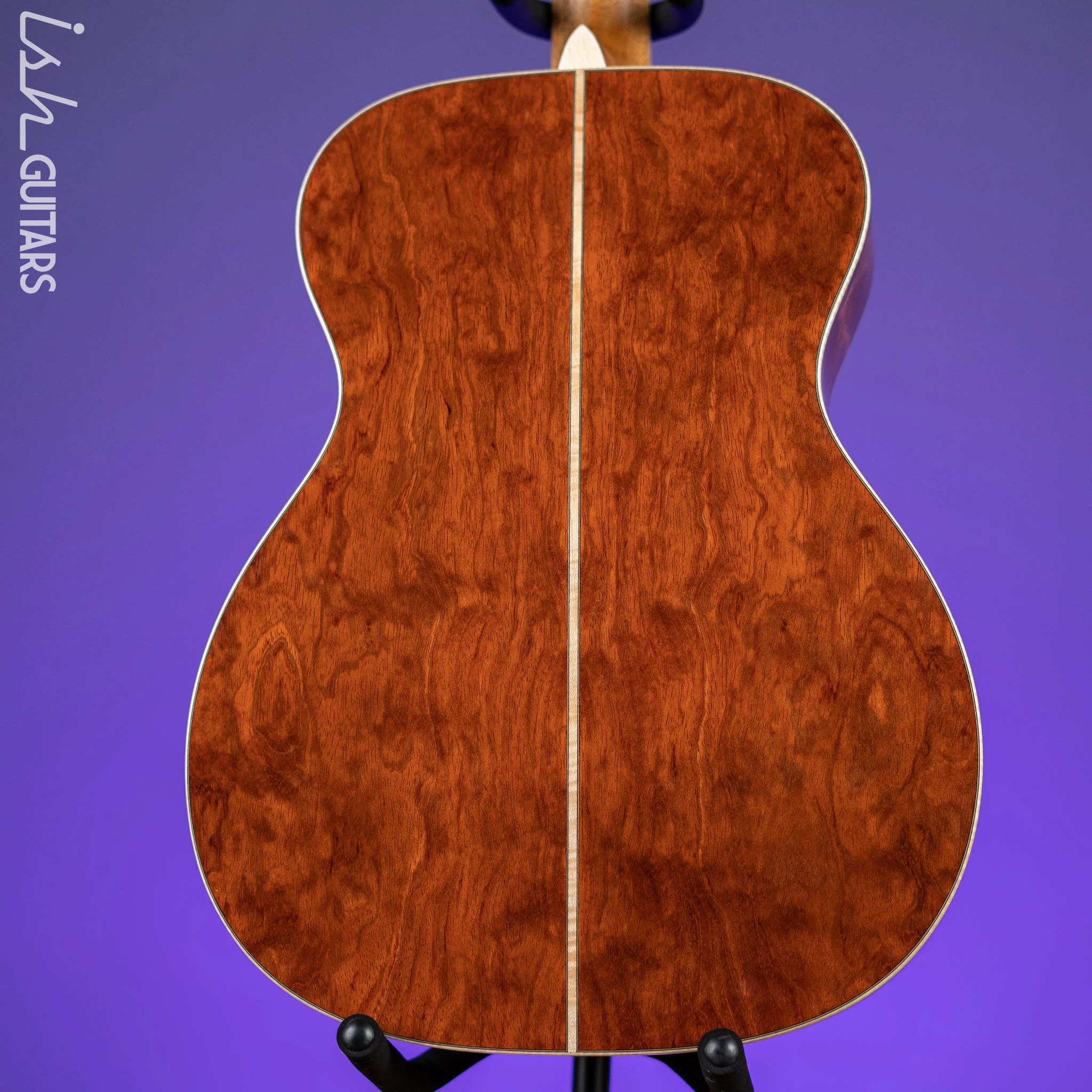 Martin Custom Shop OM-28 Acoustic Guitar Quilted Bubinga Natural - Image 9