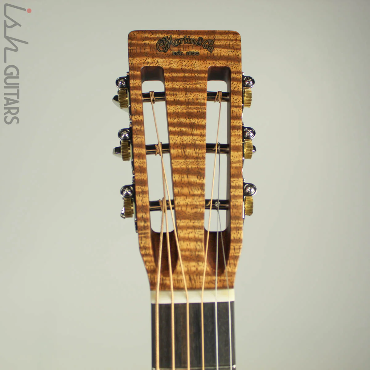 Martin Custom Shop D-1 DSS Slope Shoulder 12 Fret Dreadnought Flamed Mahogany - Image 6