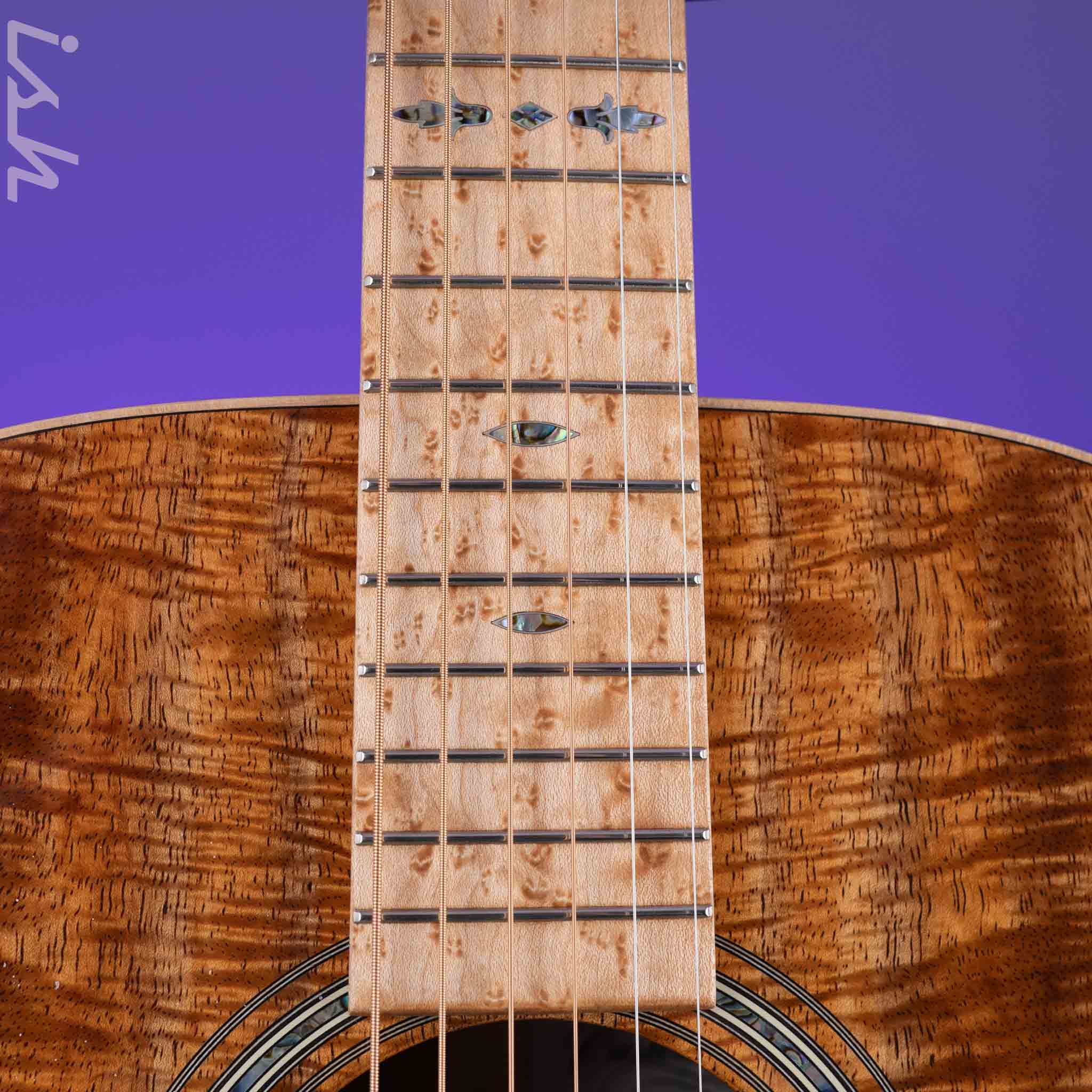 Martin Custom Shop D-28 Style Dreadnought Acoustic Guitar Highly Flamed Koa - Image 7