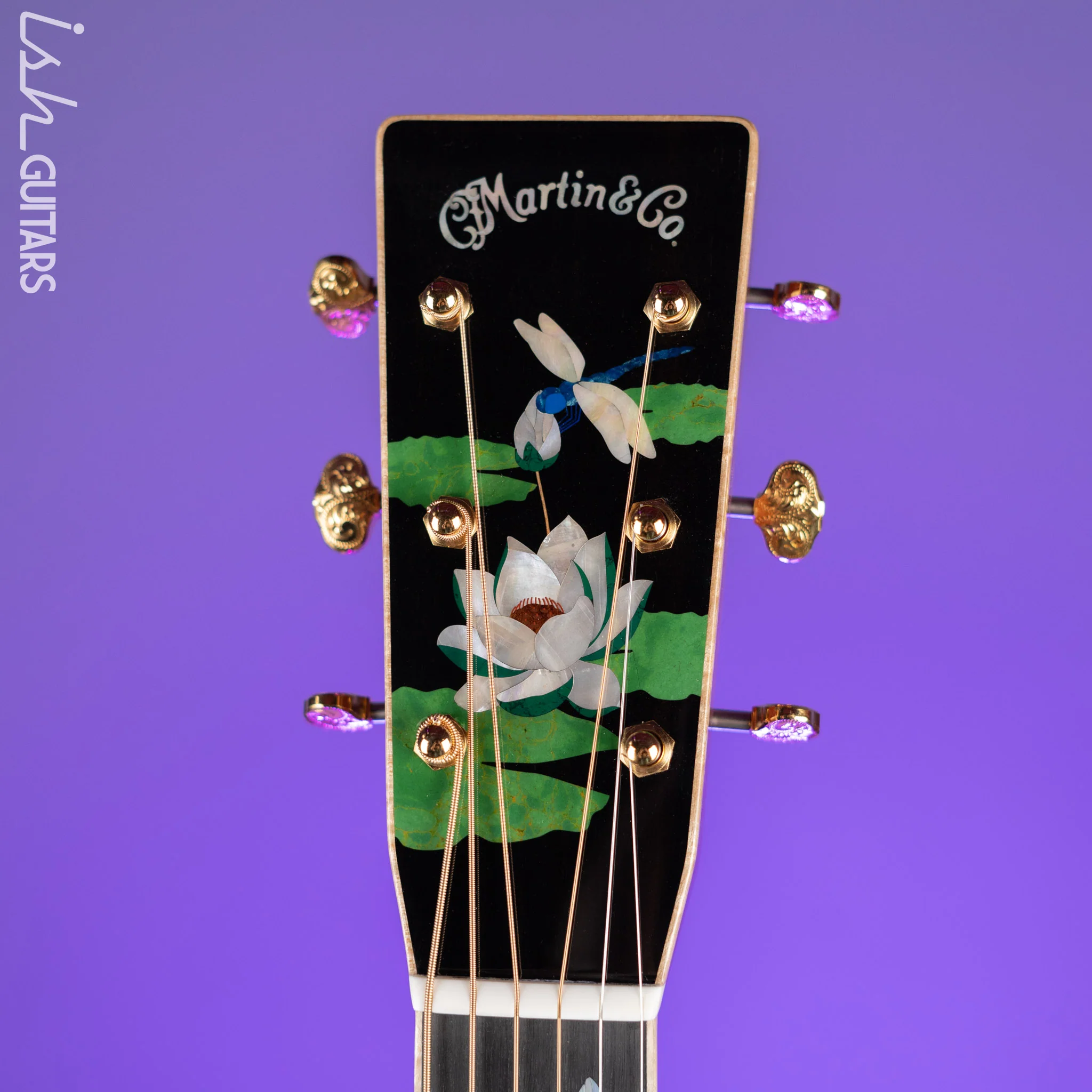 Martin Custom Shop D-45 Harvey Leach Lotus Flower - Image 10