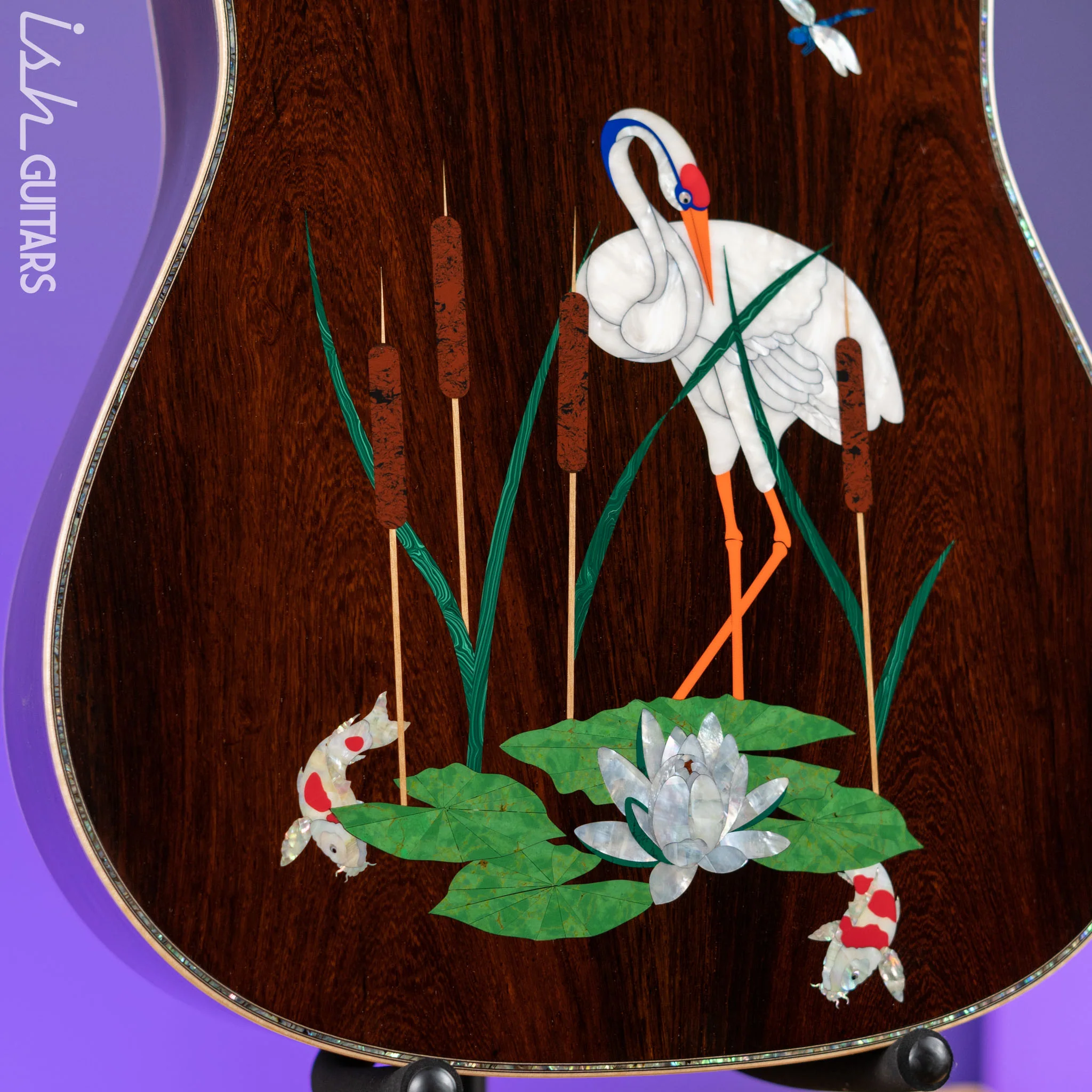 Martin Custom Shop D-45 Harvey Leach Lotus Flower - Image 14