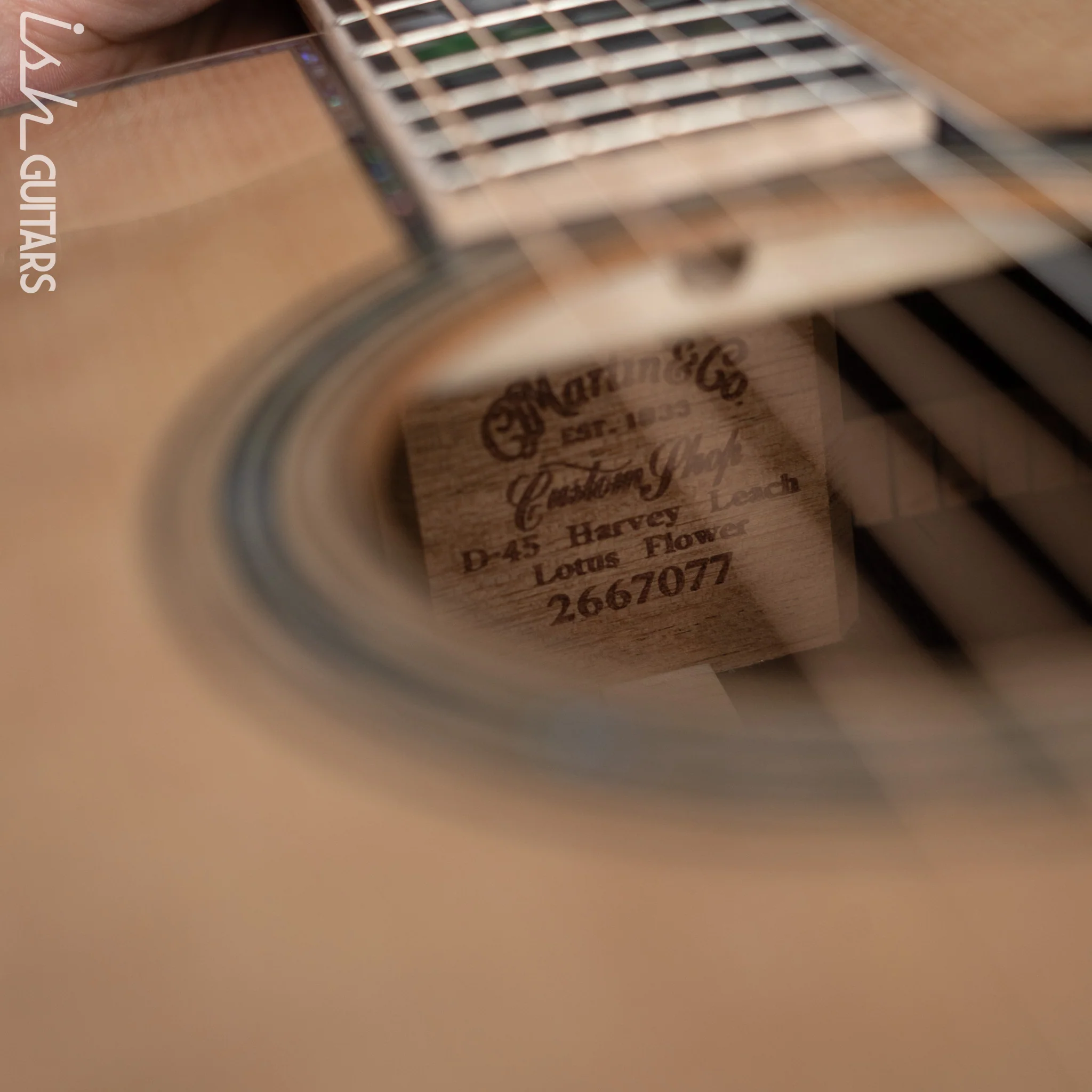 Martin Custom Shop D-45 Harvey Leach Lotus Flower - Image 17
