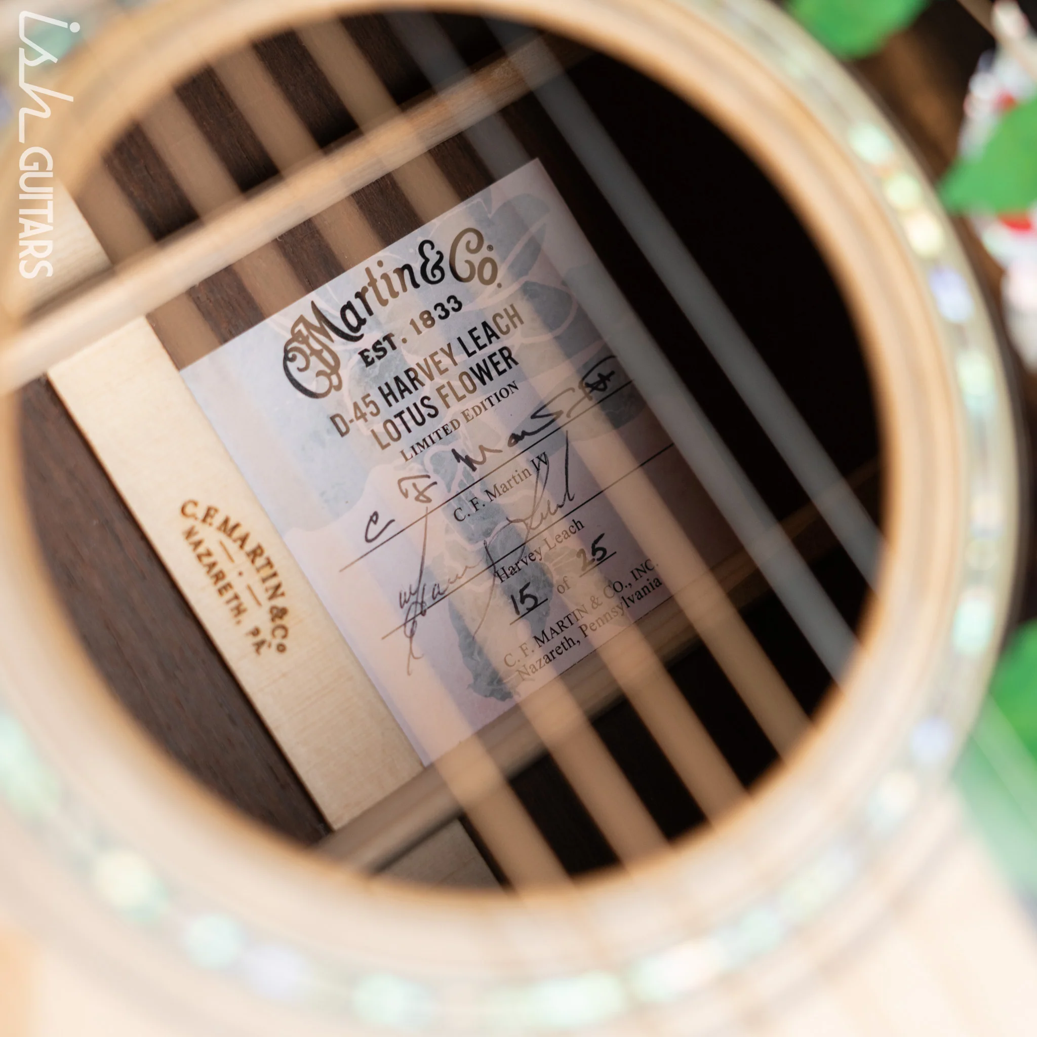Martin Custom Shop D-45 Harvey Leach Lotus Flower - Image 18