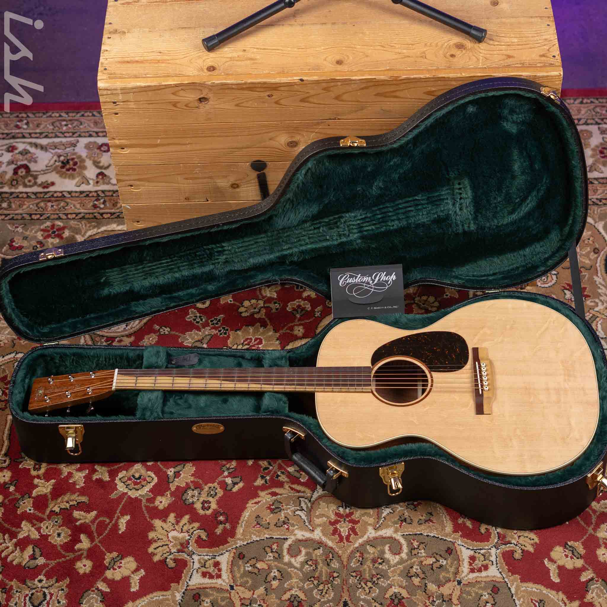 Martin Custom Shop GP28 Style Acoustic Guitar Crimson Cocobolo - Image 15