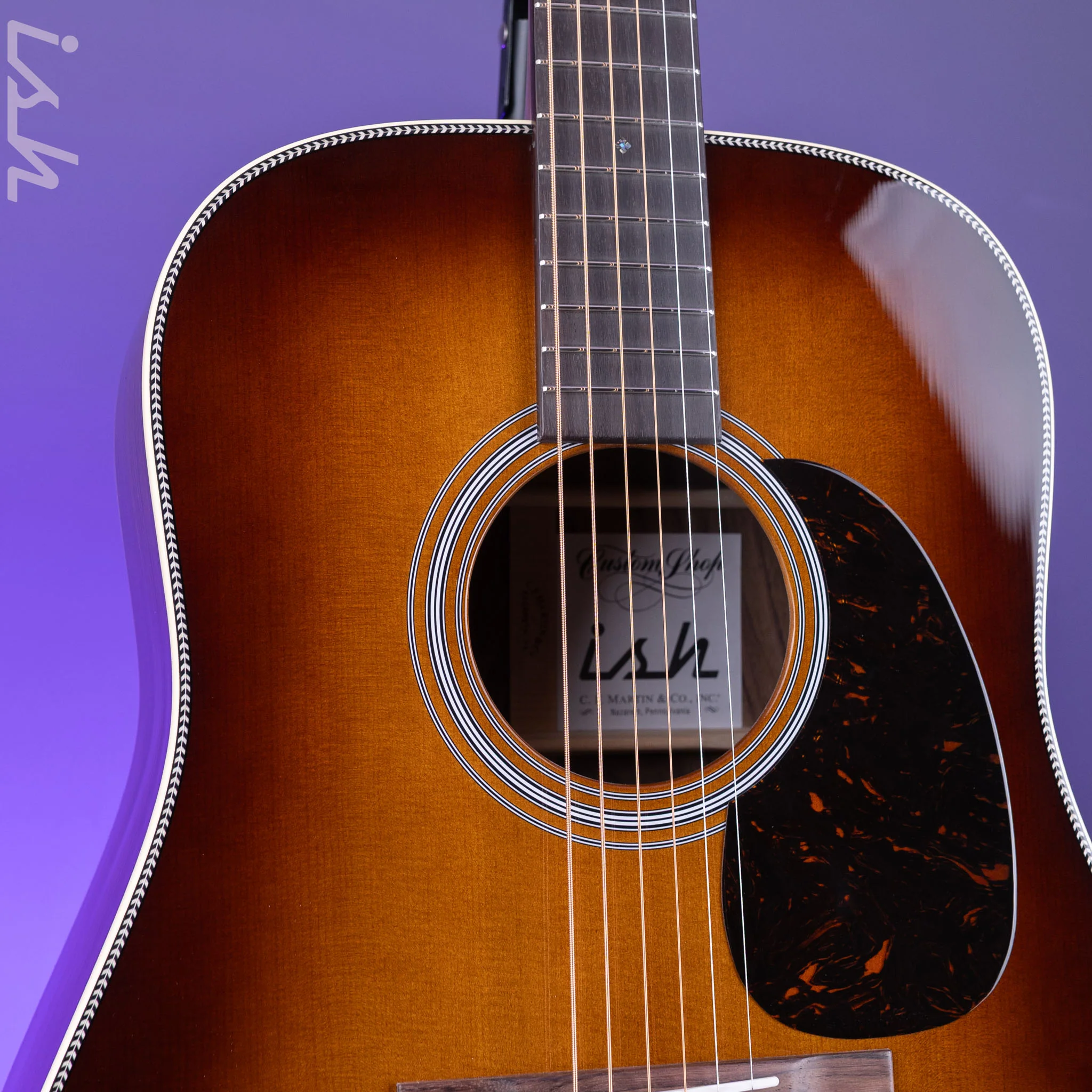 Martin Custom Shop HD-28 Style Wild Grain East Indian Rosewood Back & Sides - Image 5