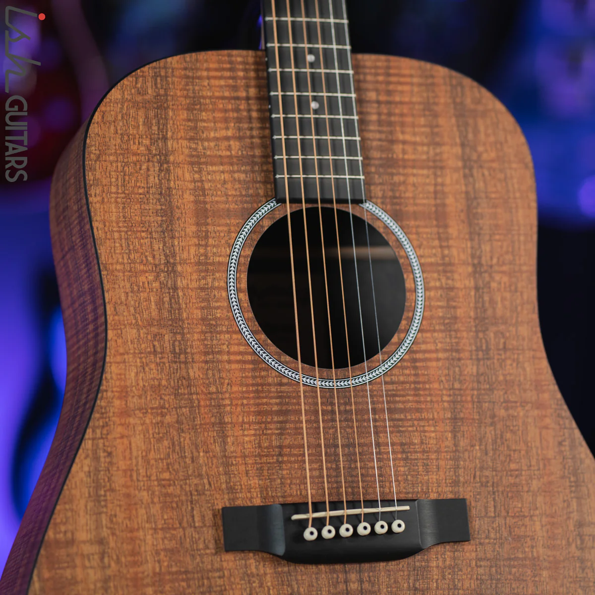 Martin D-X1E Natural Koa Acoustic-Electric Guitar - Image 5