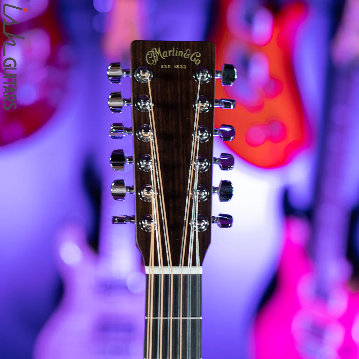 Martin Grand J16E 12-String Acoustic-Electric Guitar Natural - Image 6