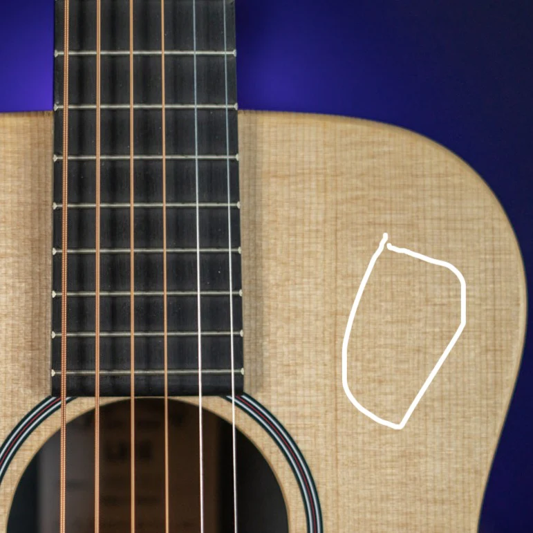 Martin LX1E Little Martin Acoustic-Electric Guitar Natural Satin - Blemished - Image 10