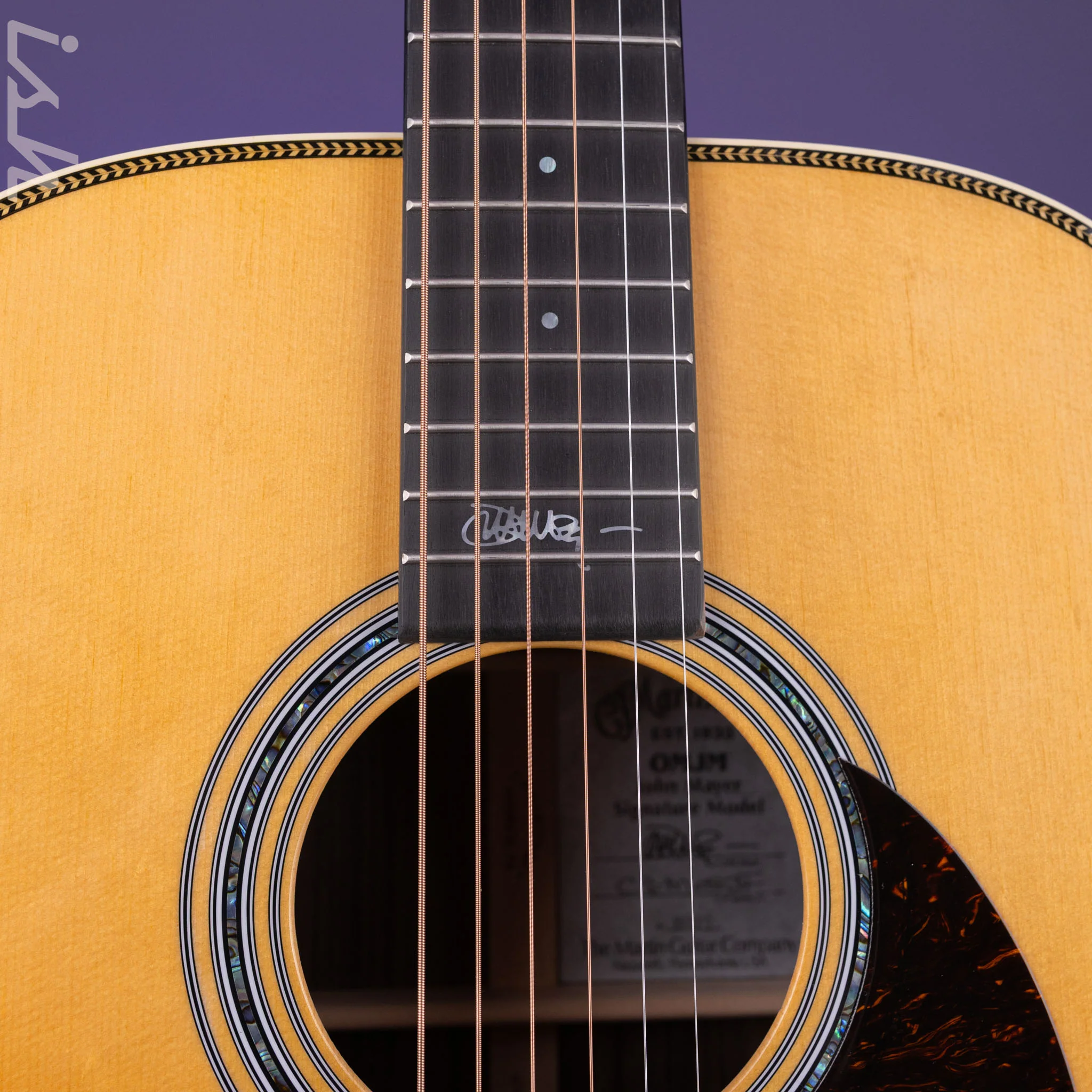 Martin OMJM John Mayer Signature Acoustic Guitar Natural - Image 6