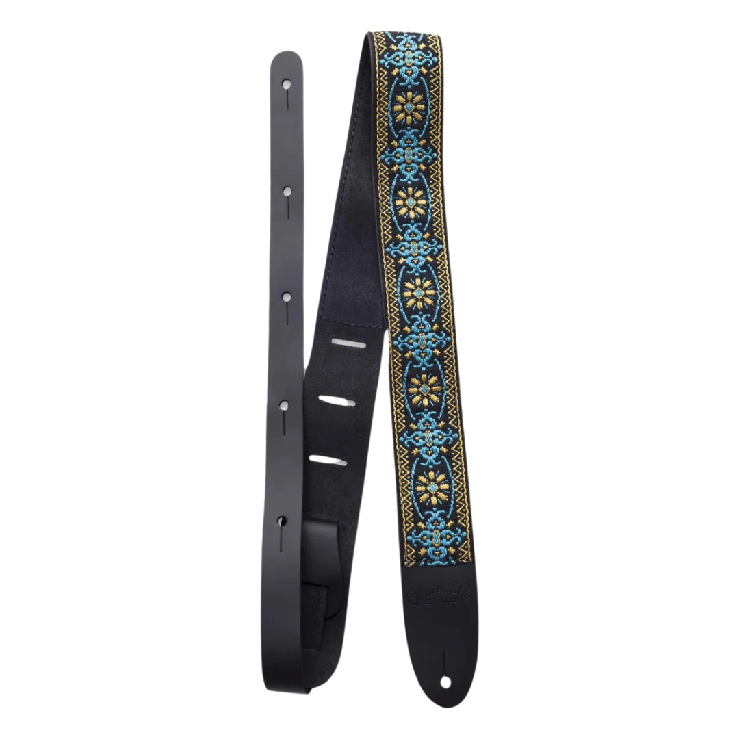 Martin Retro Jacquard Yellow Vintage Woven Guitar Strap