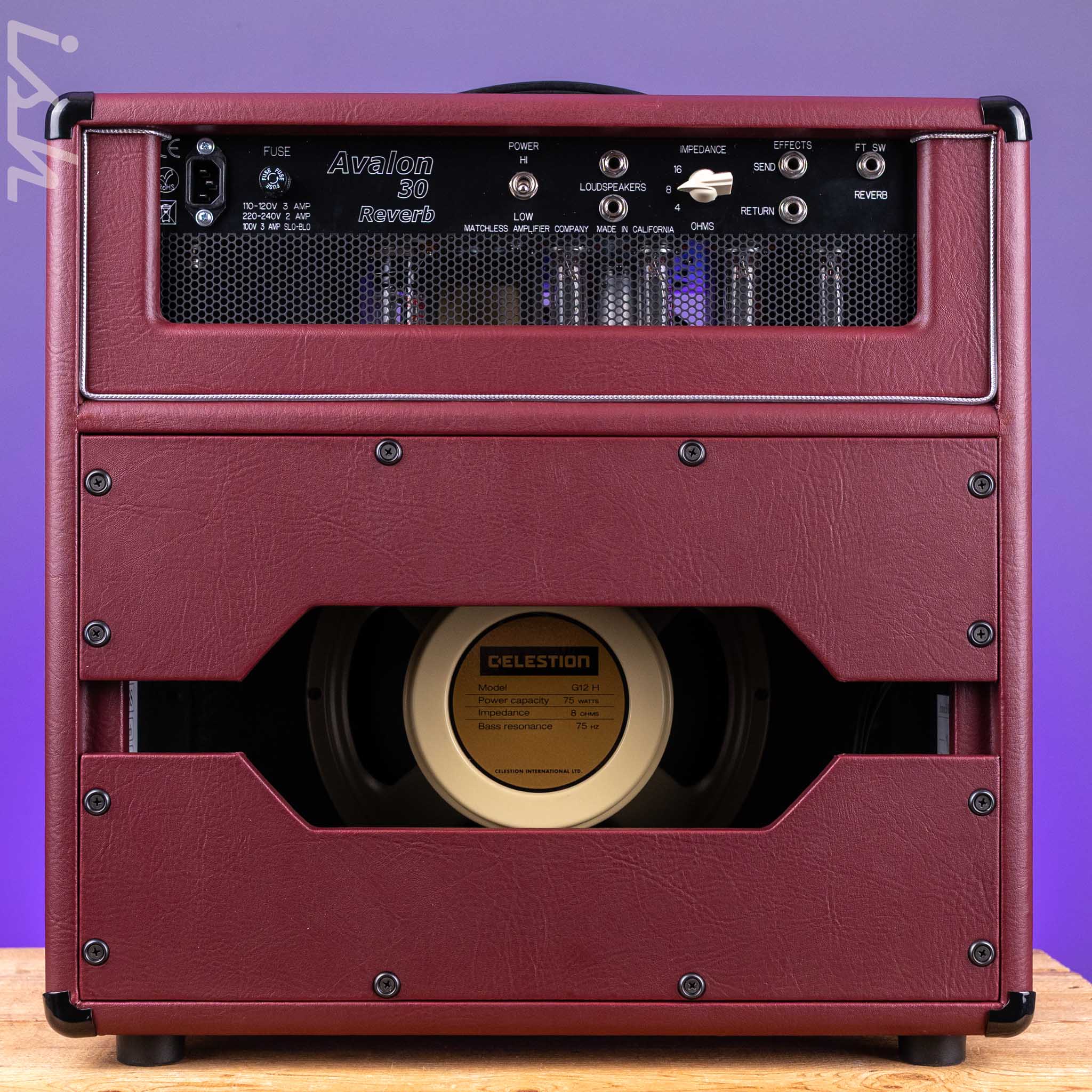Matchless Avalon 30 Watt 112 Combo Reverb Custom Tolex Demo - Image 4