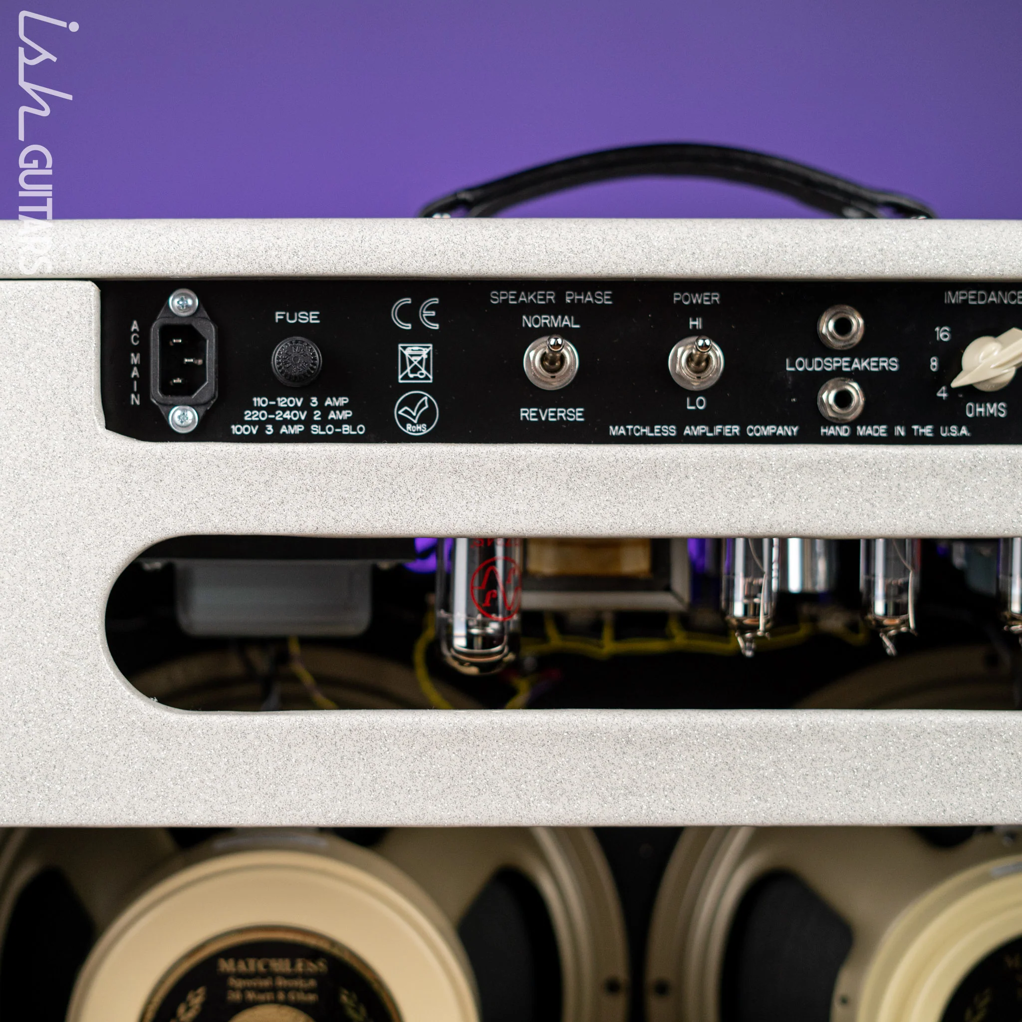 Matchless DC-30 Reverb Sparkle White/Silver Demo - Image 7