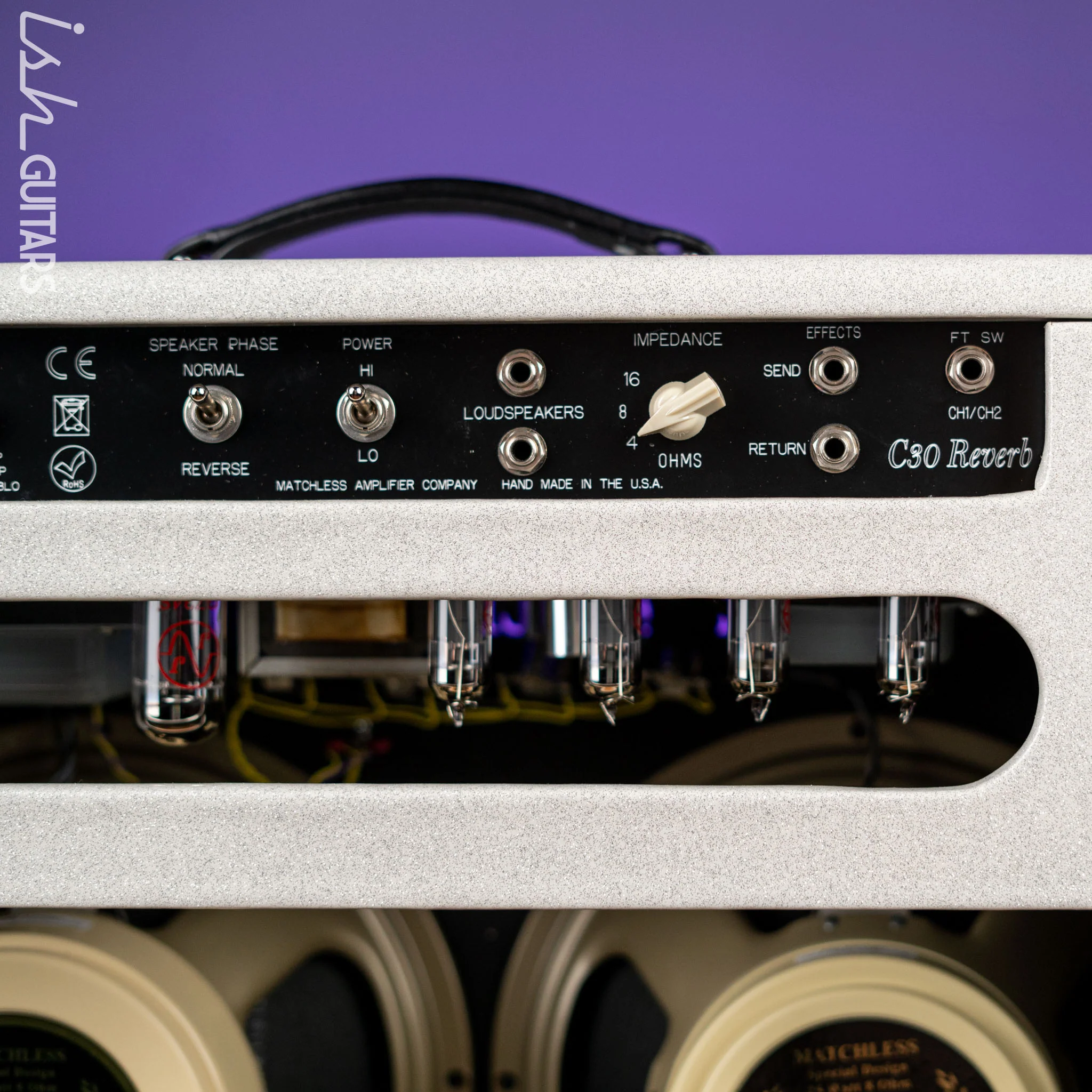 Matchless DC-30 Reverb Sparkle White/Silver Demo - Image 8
