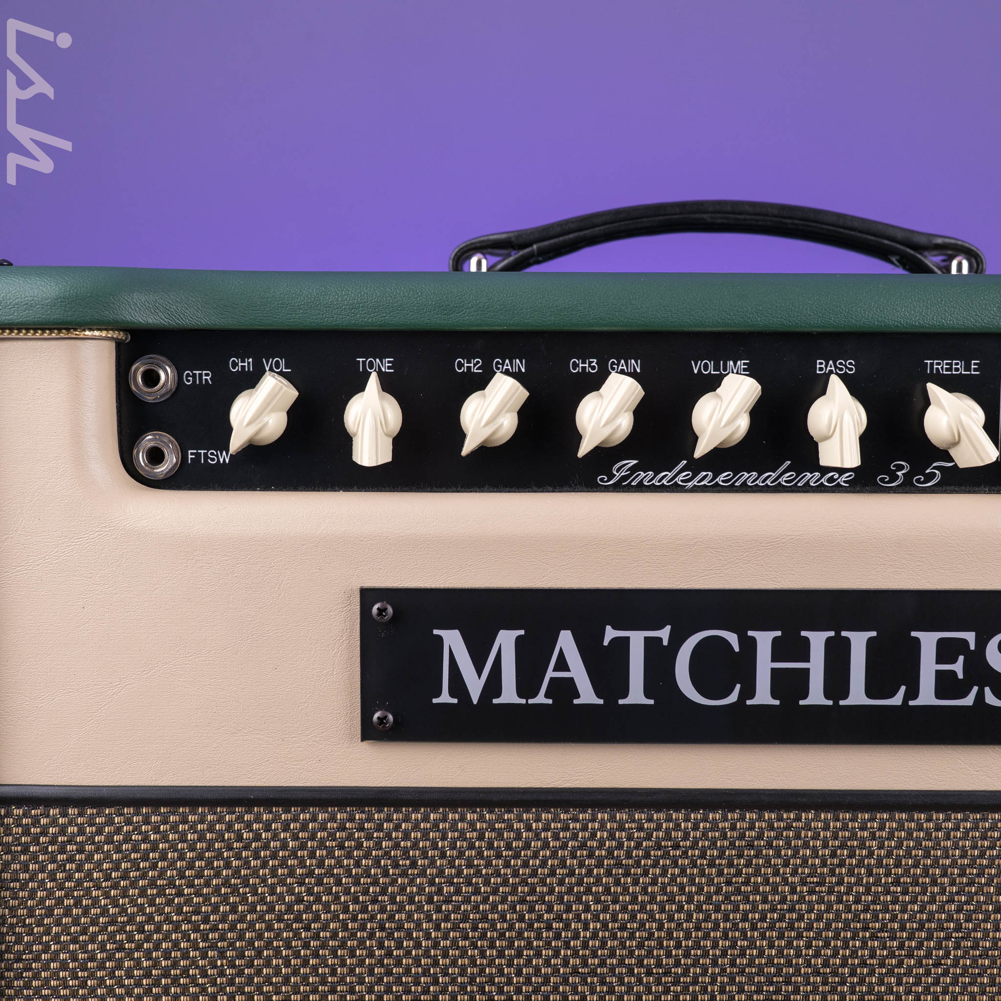 Matchless Independence 35W 1x12" Combo Amp w/ Reverb Green/Cream/Gold Tolex - Image 2