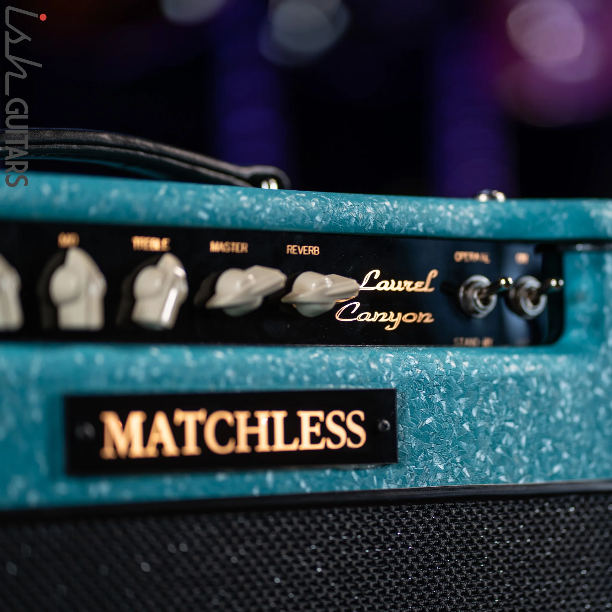 Matchless Laurel Canyon 20 W 1x12" Combo w/ Reverb Shower Curtain Turquoise - Image 4