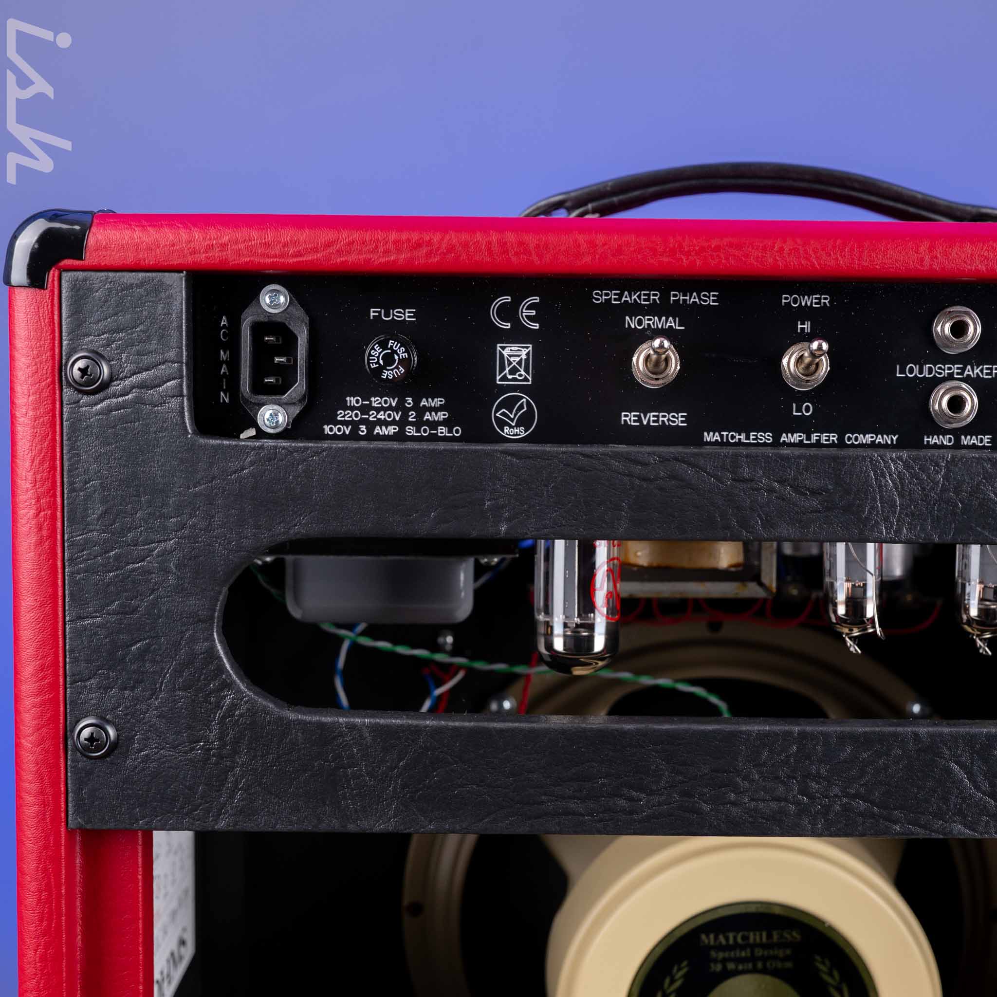 Matchless SC-30 Reverb 112 Combo Custom Red Tolex - Image 5