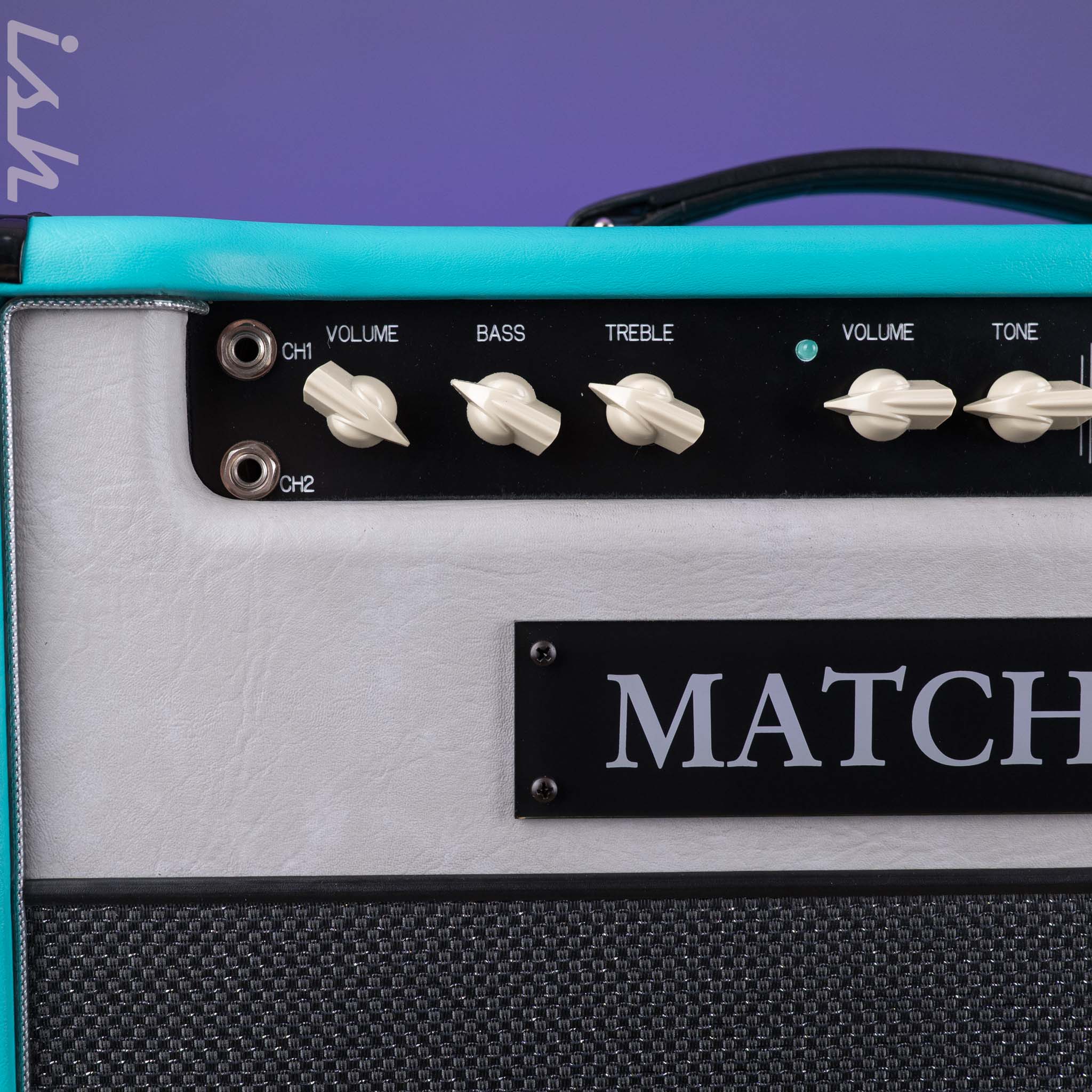 Matchless SC-30 Reverb 112 Combo Custom Turquoise Tolex - Image 3