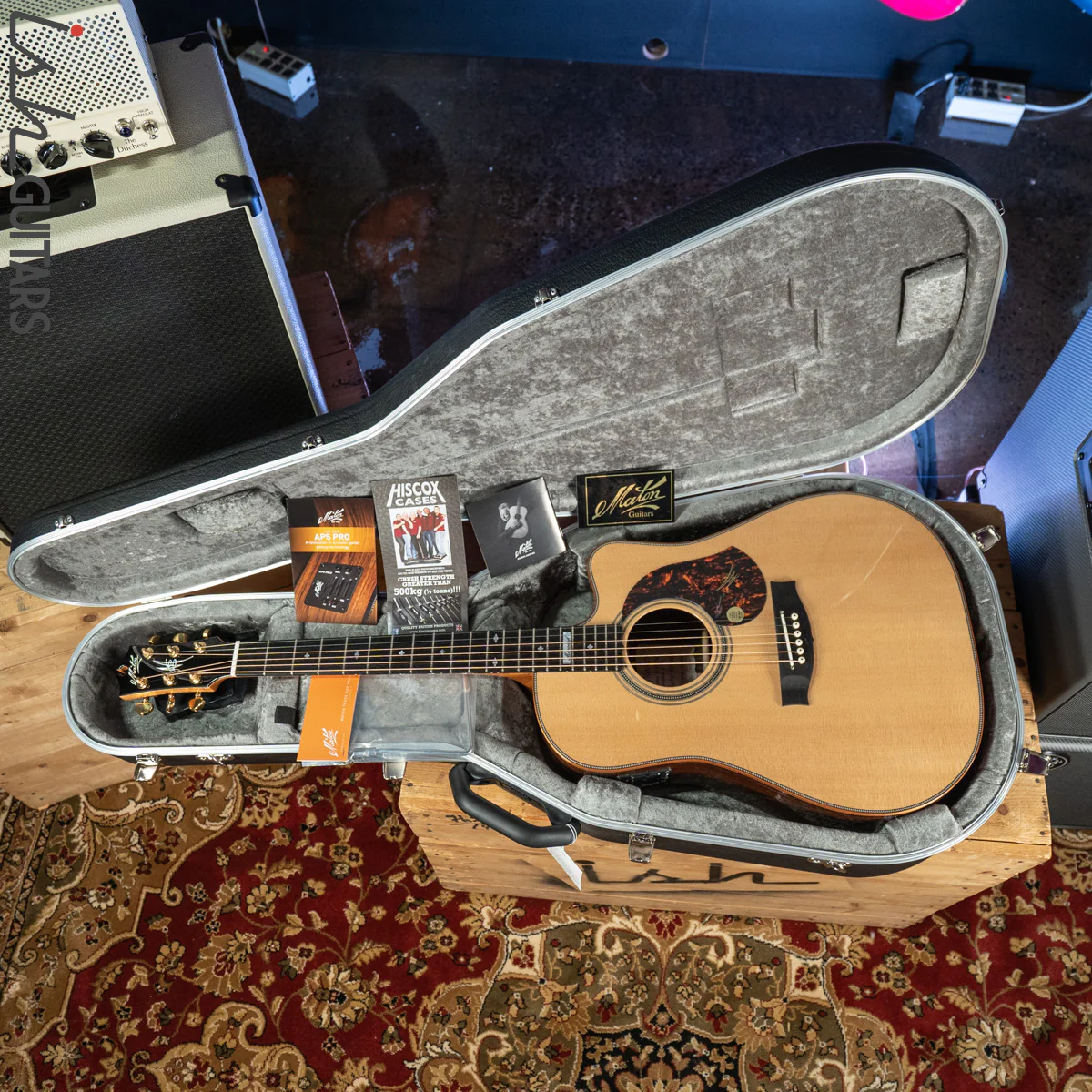 Maton Messiah EM100C Acoustic-Electric Guitar Sitka Spruce - Image 13