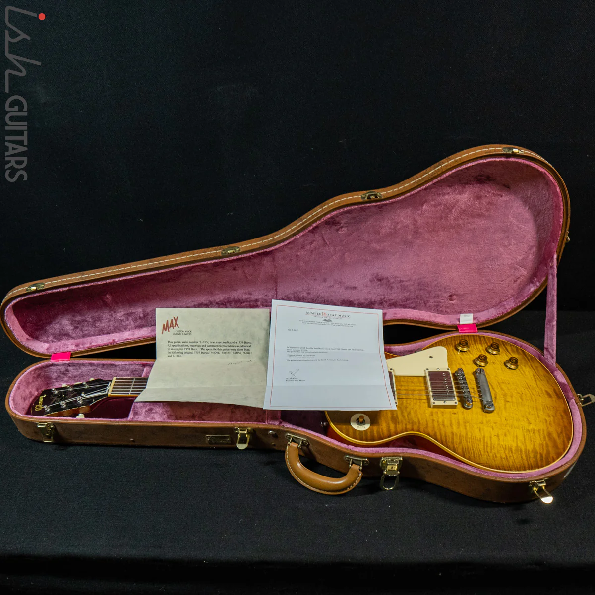 1990s Max Burst "Gibson" Les Paul Lemon Burst - Image 27