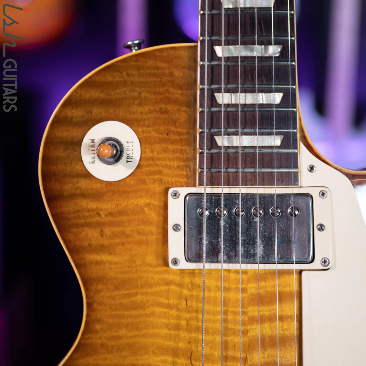 1990s Max Burst "Gibson" Les Paul Lemon Burst - Image 3