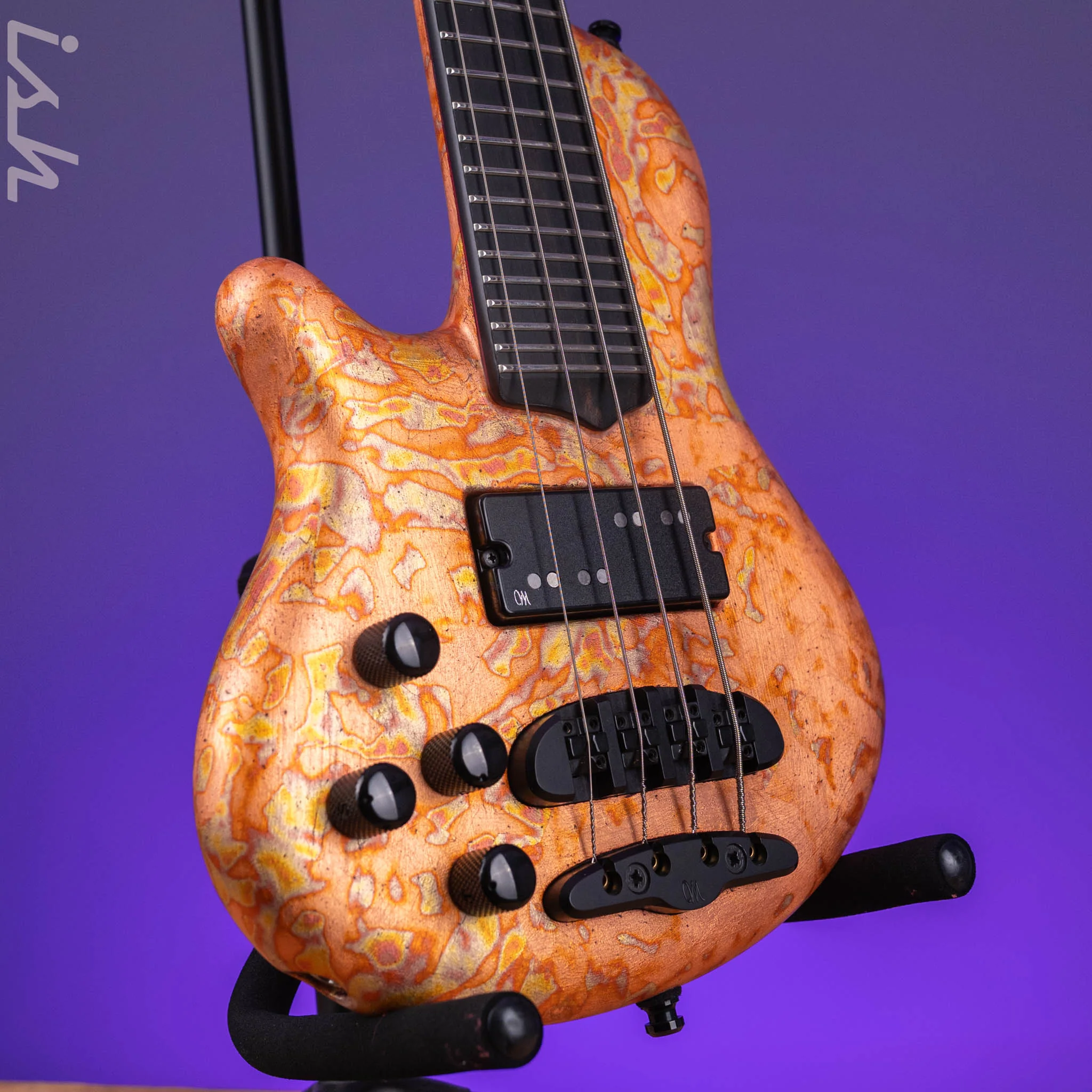 Mayones Cali 4 Mini Bass Lefty Black Limba - Image 3