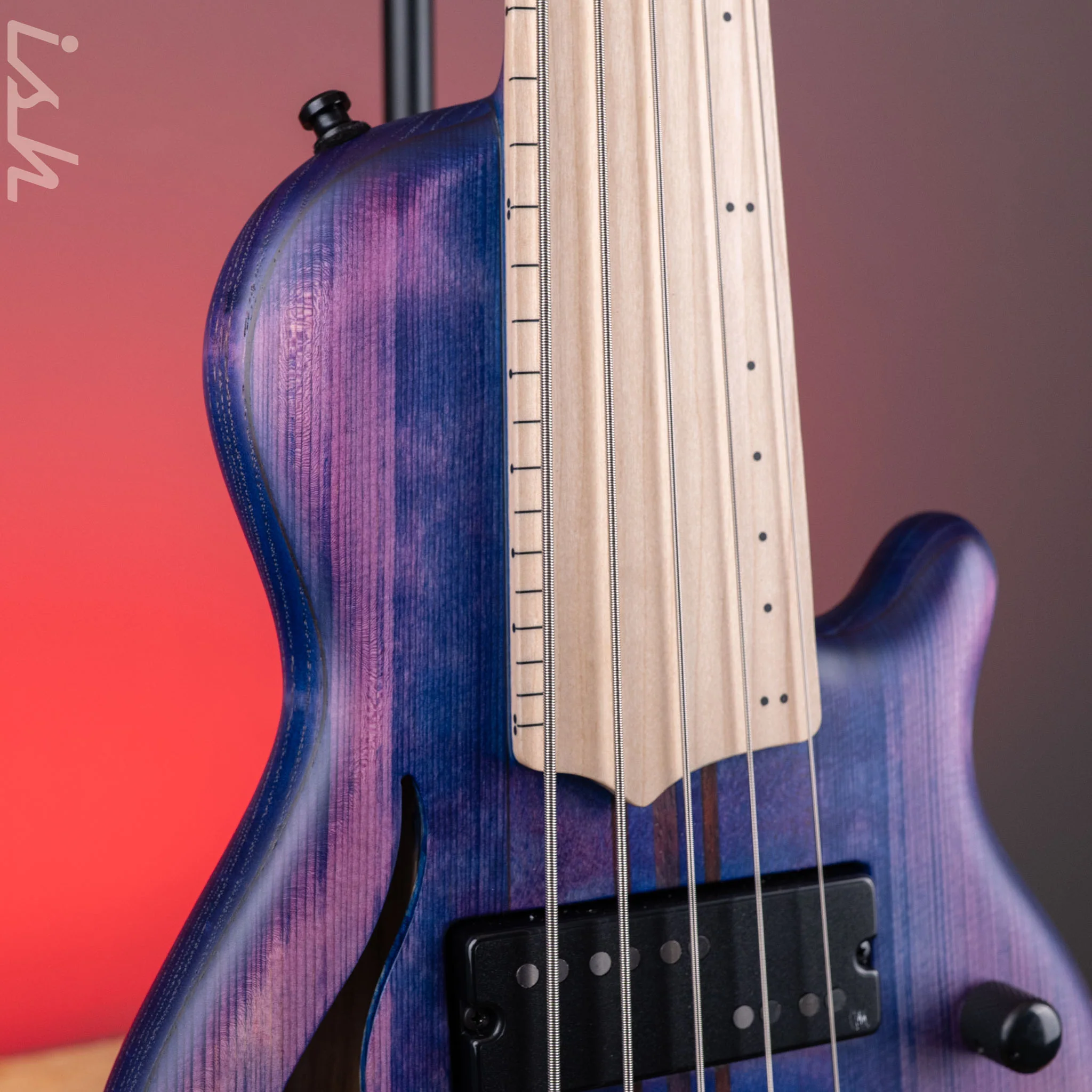 Mayones Cali 5 Fretless Mini Bass Spruce Purple - Image 4