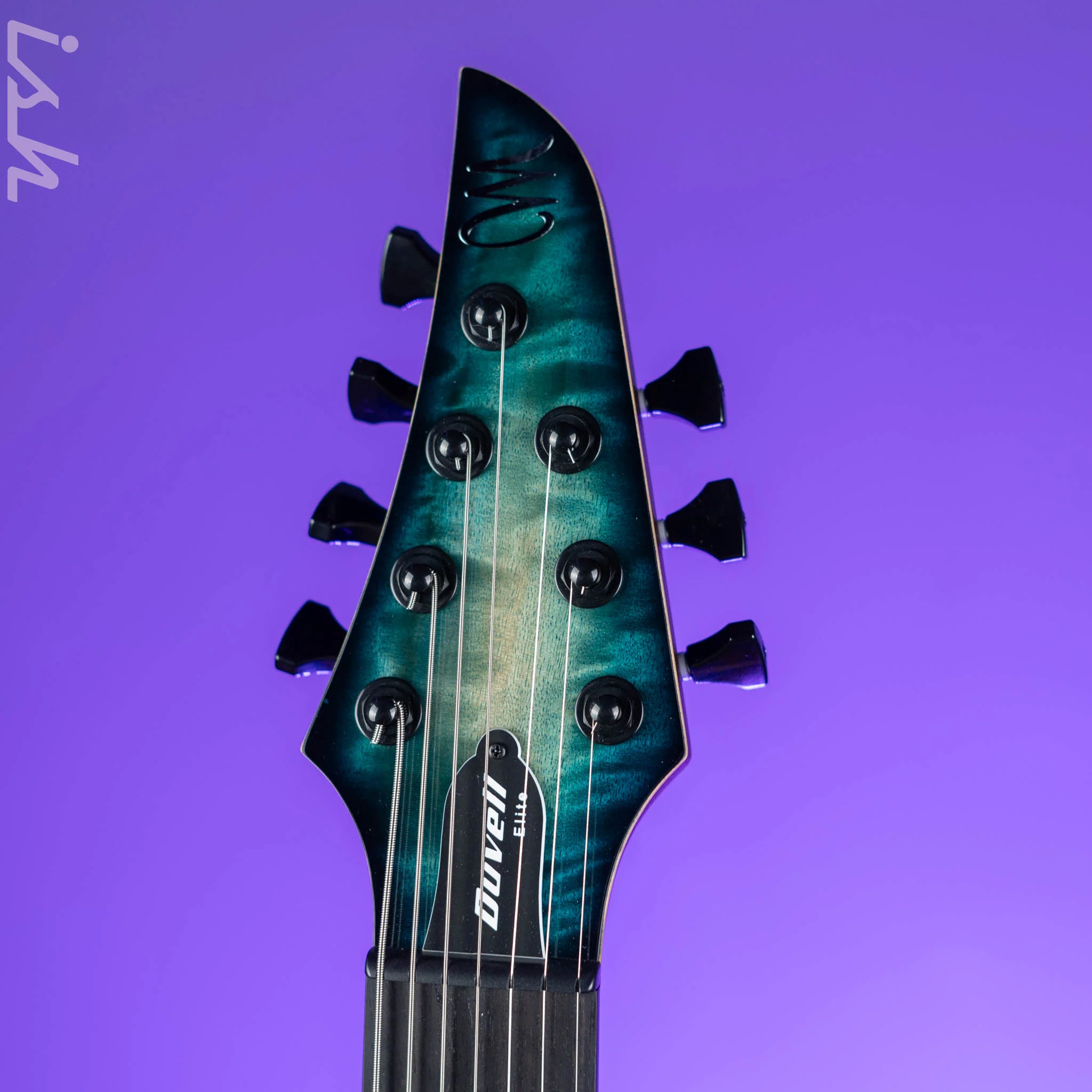 Mayones Duvell Elite 7 Electric Guitar Natural Fade Turquoise Burst 2024 NAMM - Image 6
