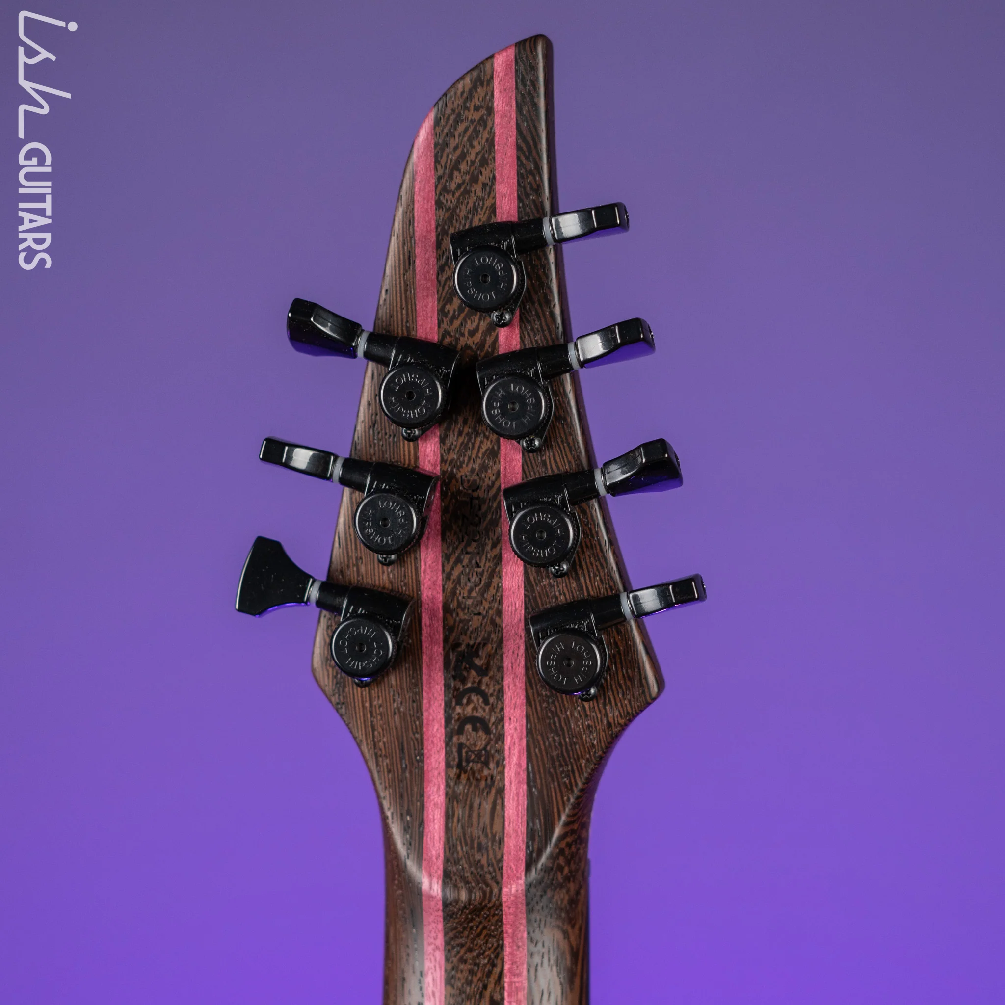 Mayones Duvell Elite 7-String Guitar Transparent Dirty Red Satin - Image 10