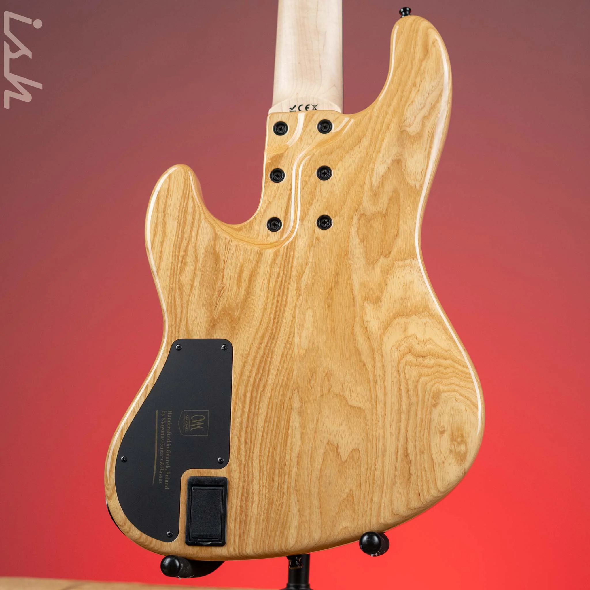 Mayones Jabba Custom EP 5 Bass Transparent Natural Fade Blue Burst Out Gloss - Image 7