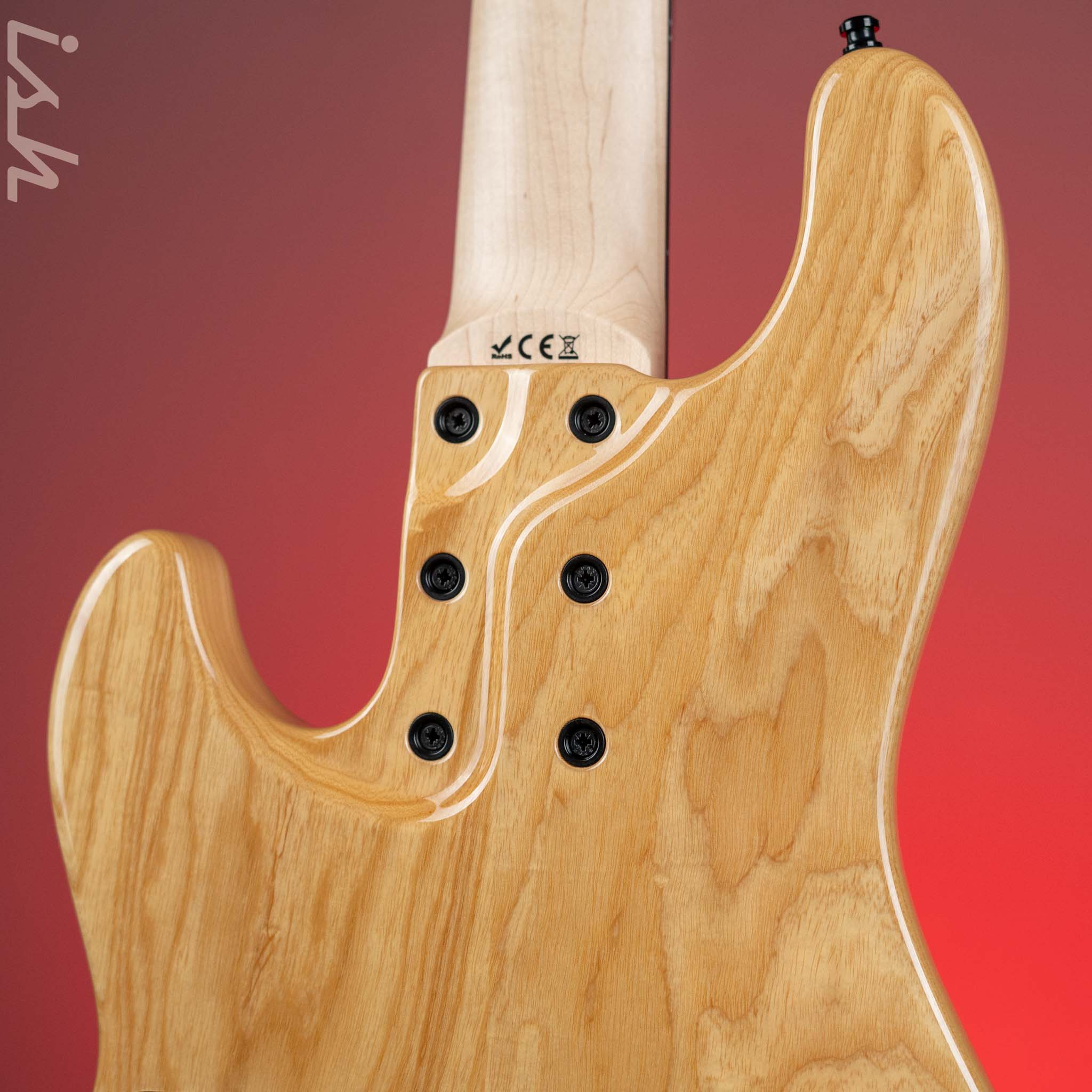 Mayones Jabba Custom EP 5 Bass Transparent Natural Fade Blue Burst Out Gloss - Image 8