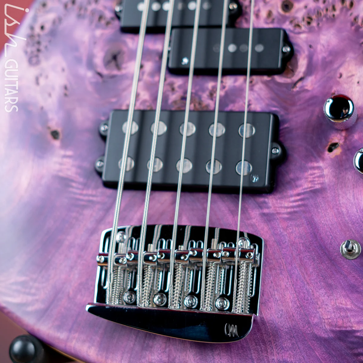 Mayones Jabba MalaMan 5 Federico Malaman Signature Bass Antique Violet Raw - Image 6