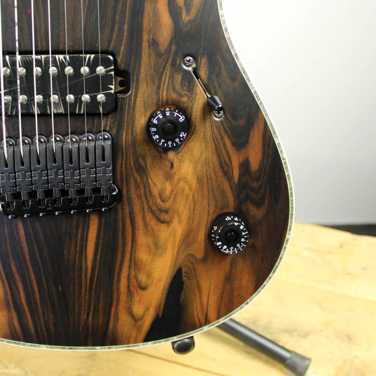 2016 Mayones Regius 7 Custom Macassar Ebony Natural - Image 3