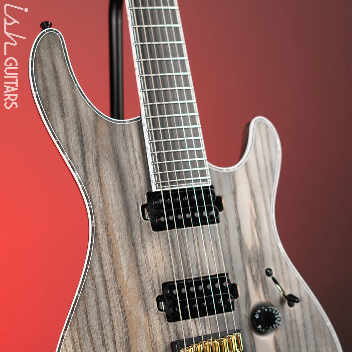 Mayones Regius Gothic 7 7-String Electric Guitar Antique Black Matt - Image 3